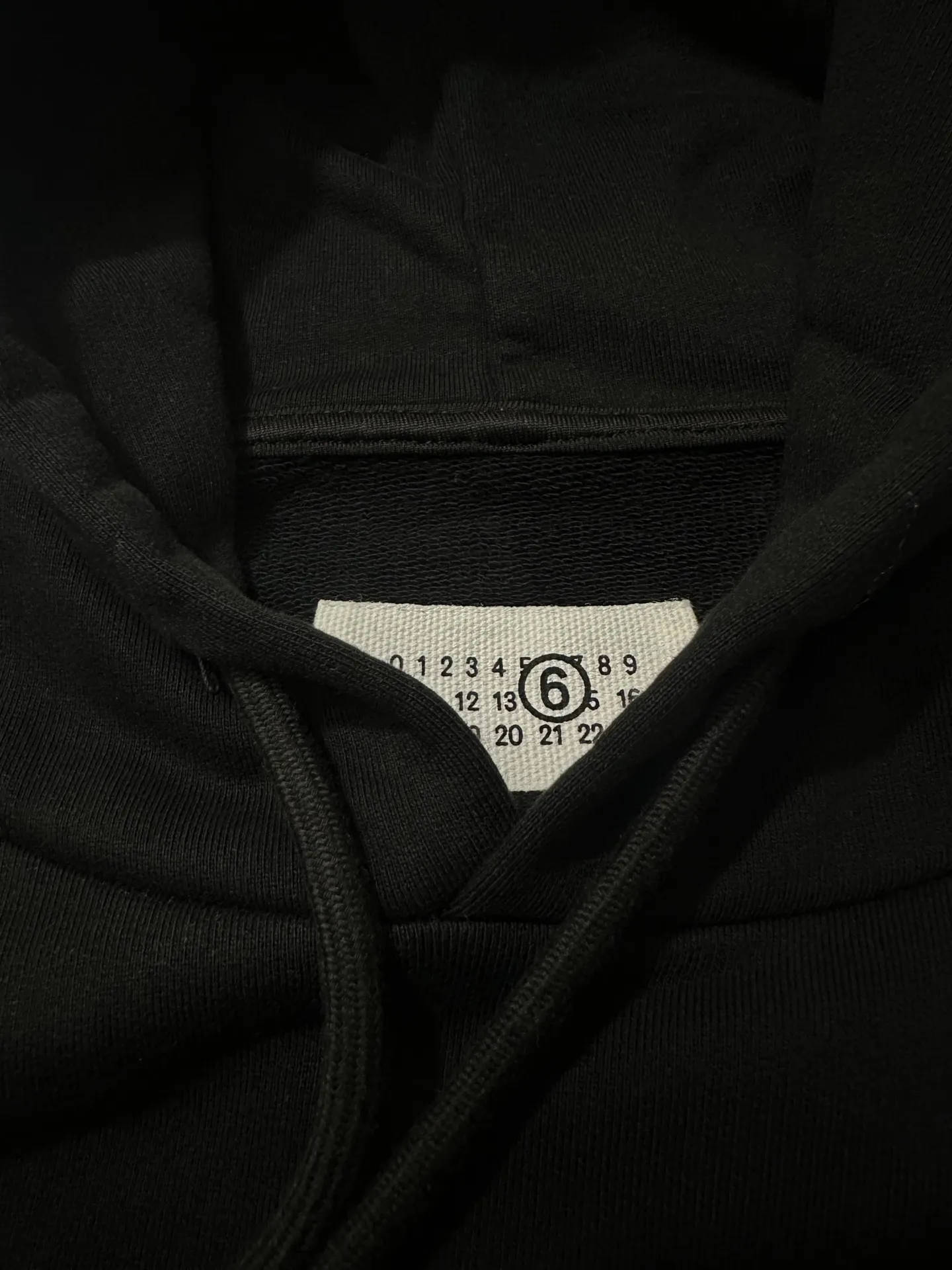 MM6 Logo Patch Distressed Hem Hoodie D27020518 — view 6