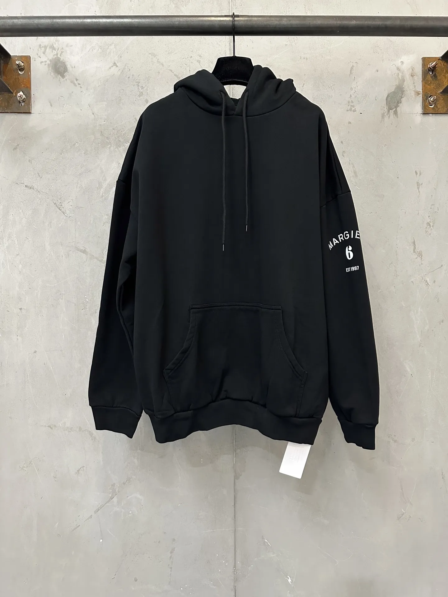 MM6 Logo Print Oversized Cotton Hoodie D27020658