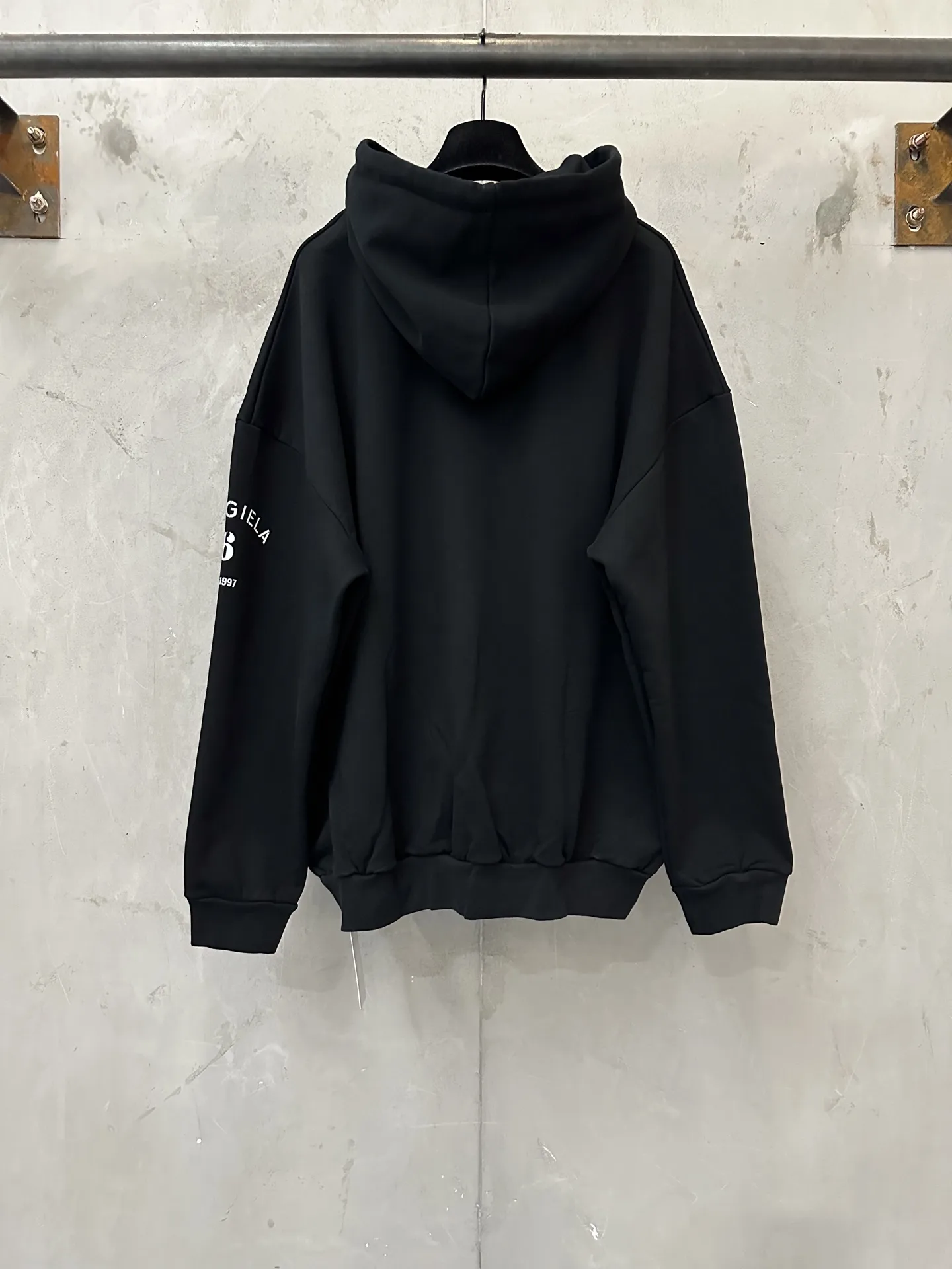 MM6 Logo Print Oversized Cotton Hoodie D27020658 — view 2