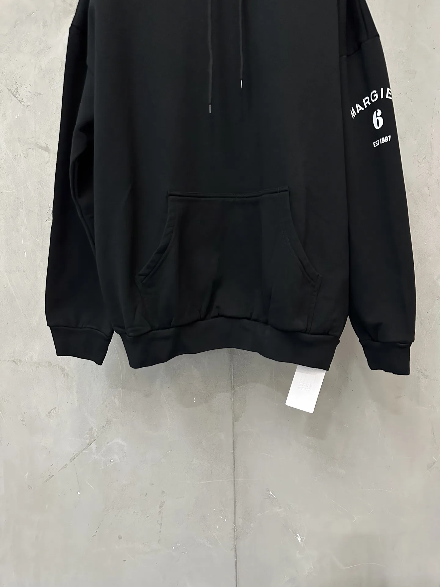 MM6 Logo Print Oversized Cotton Hoodie D27020658 — view 4