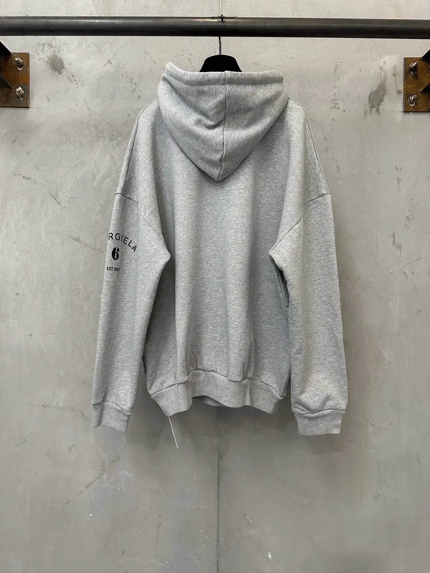 MM6 Maison Margiela Logo Print Cotton Hoodie D27020659 — view 2