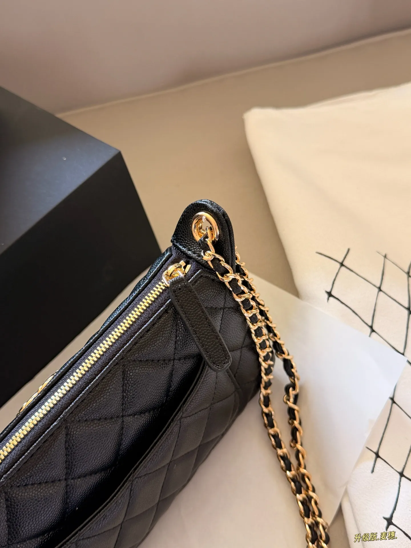 Quilted Leather Chain Shoulder Bag D27518305 — view 6