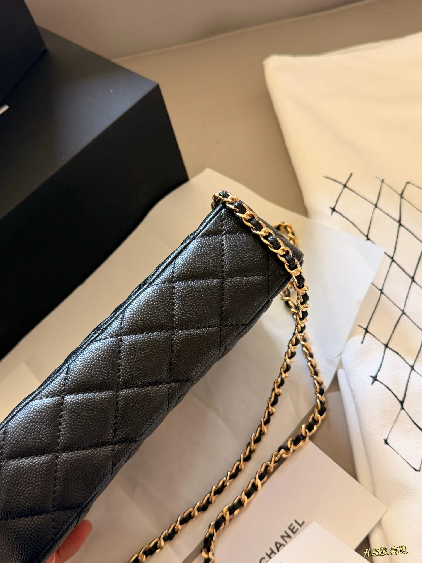 Quilted Leather Chain Shoulder Bag D27518305 — view 8