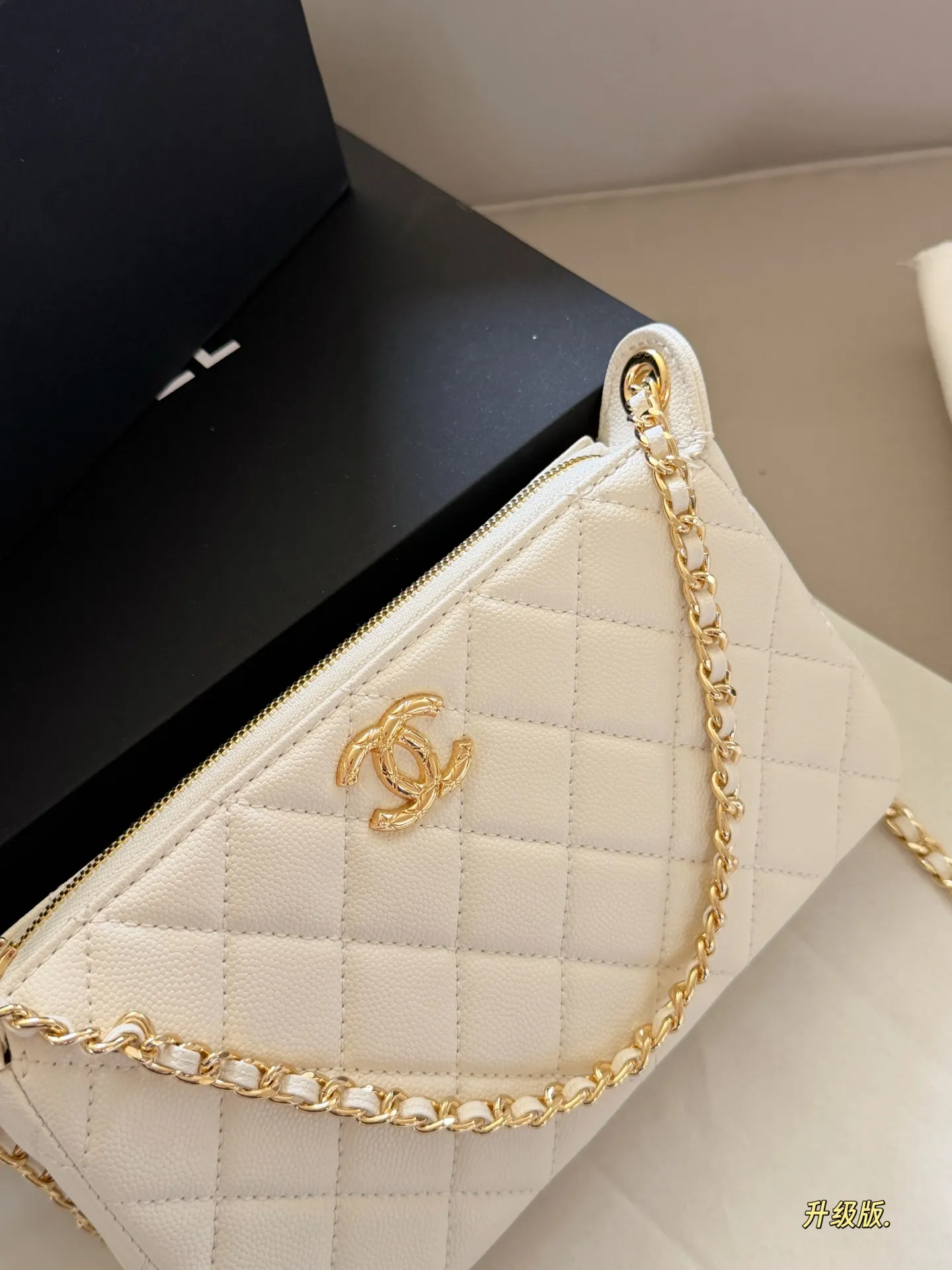 Quilted Leather Chain Shoulder Bag D27518305 — view 11