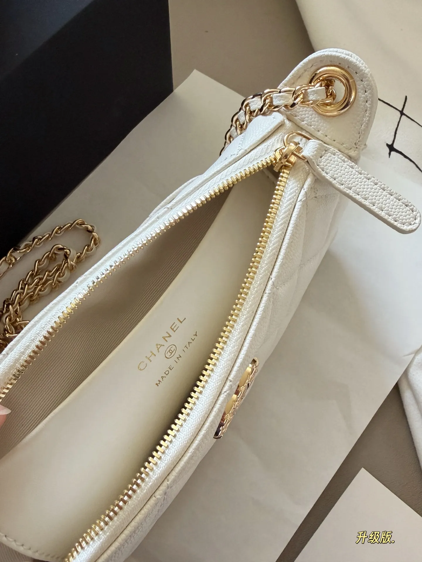 Quilted Leather Chain Shoulder Bag D27518305 — view 17