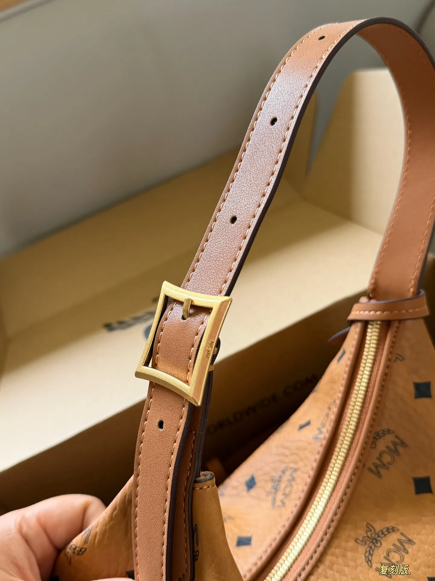 MCM Visetos Hobo Shoulder Bag D27517972 — view 7