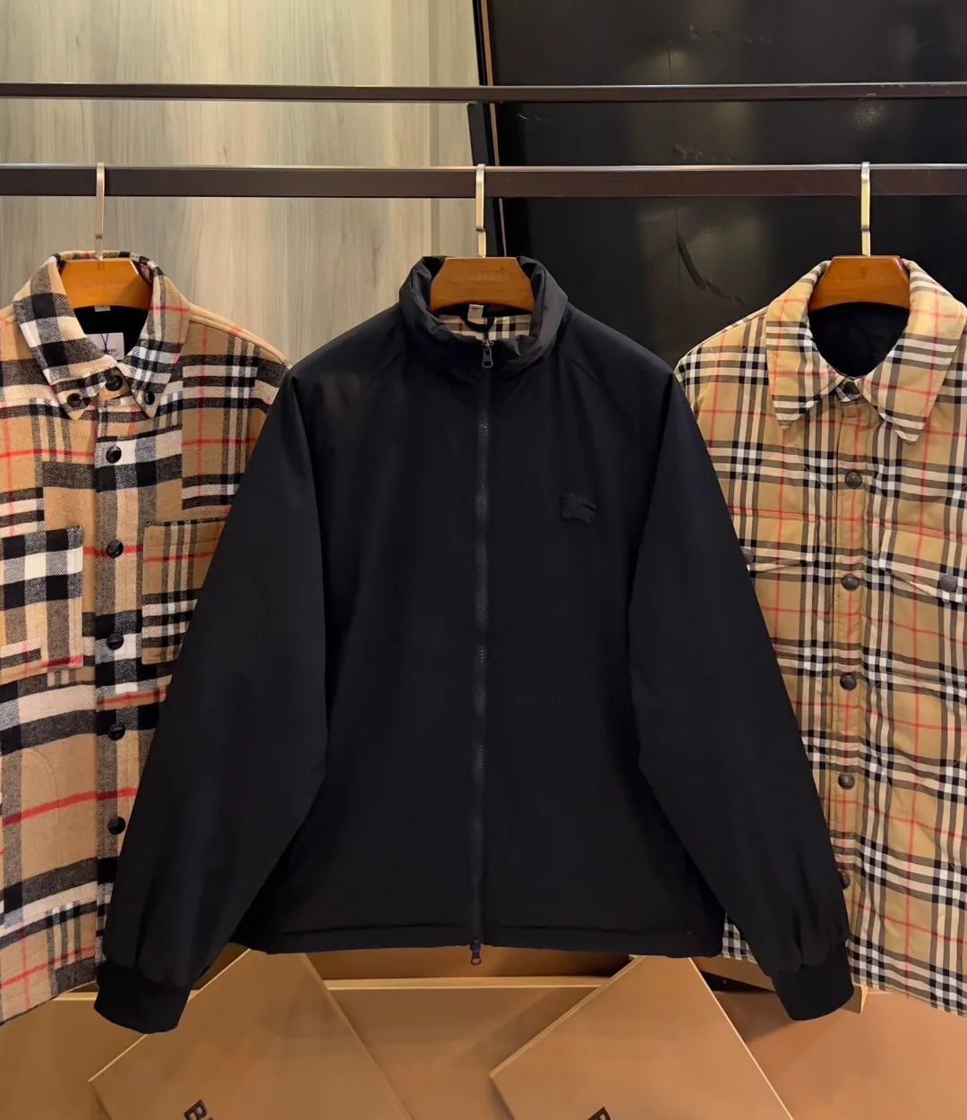 Logo-Embroidered Padded Harrington Jacket D27516021