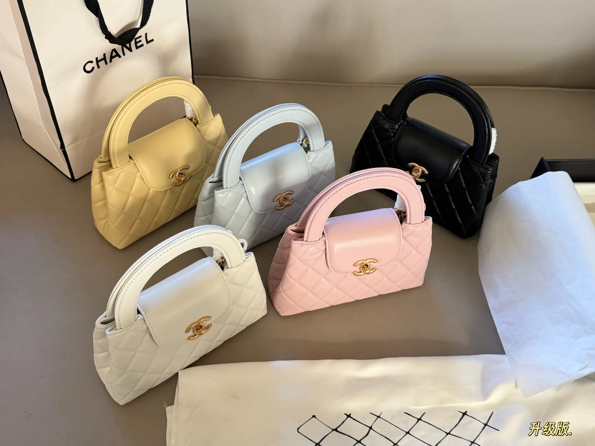 Quilted Leather Top-Handle Mini Bag D28018113 — view 3