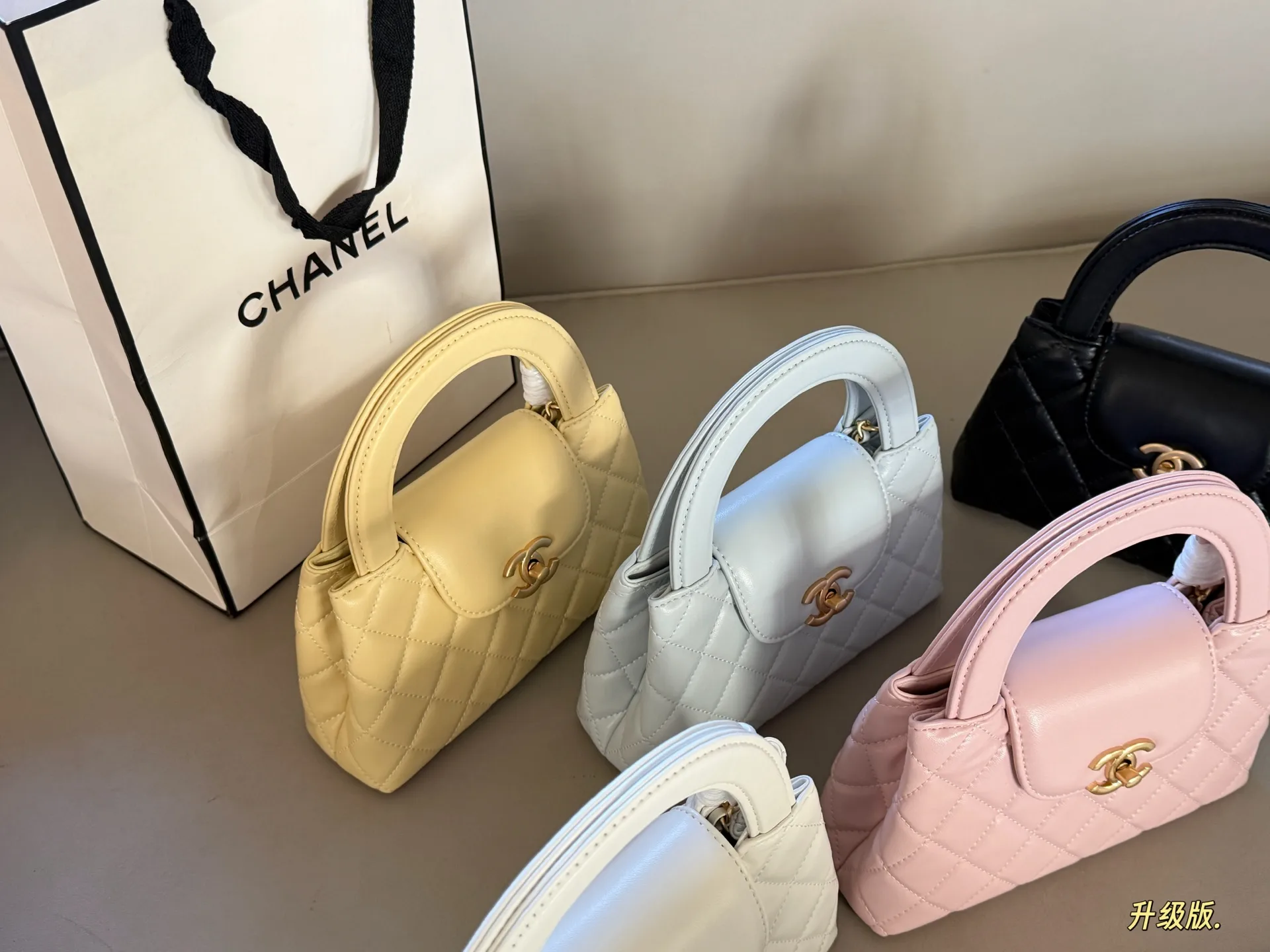 Quilted Leather Top-Handle Mini Bag D28018113 — view 4
