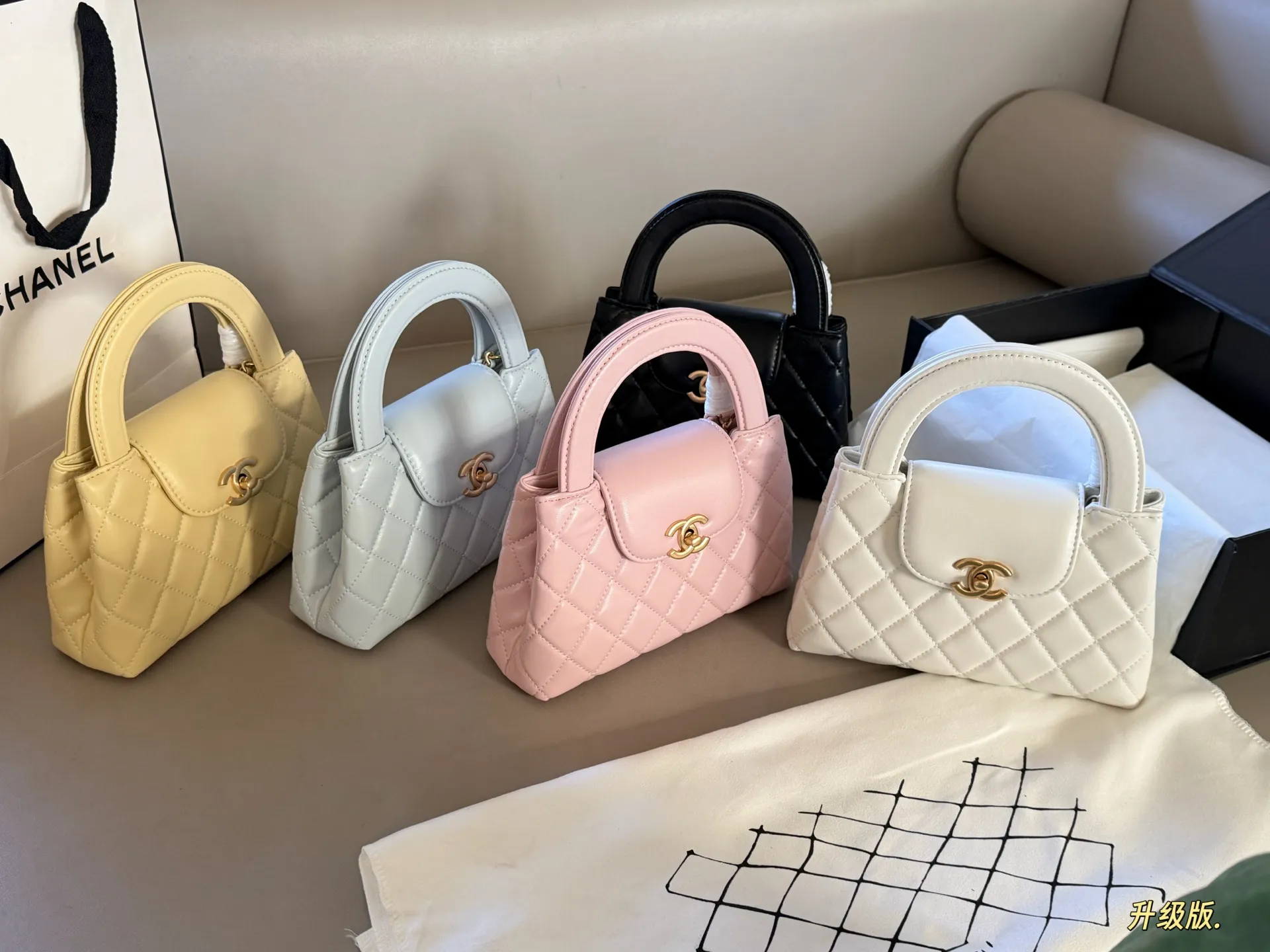 Quilted Leather Top-Handle Mini Bag D28018113 — view 5