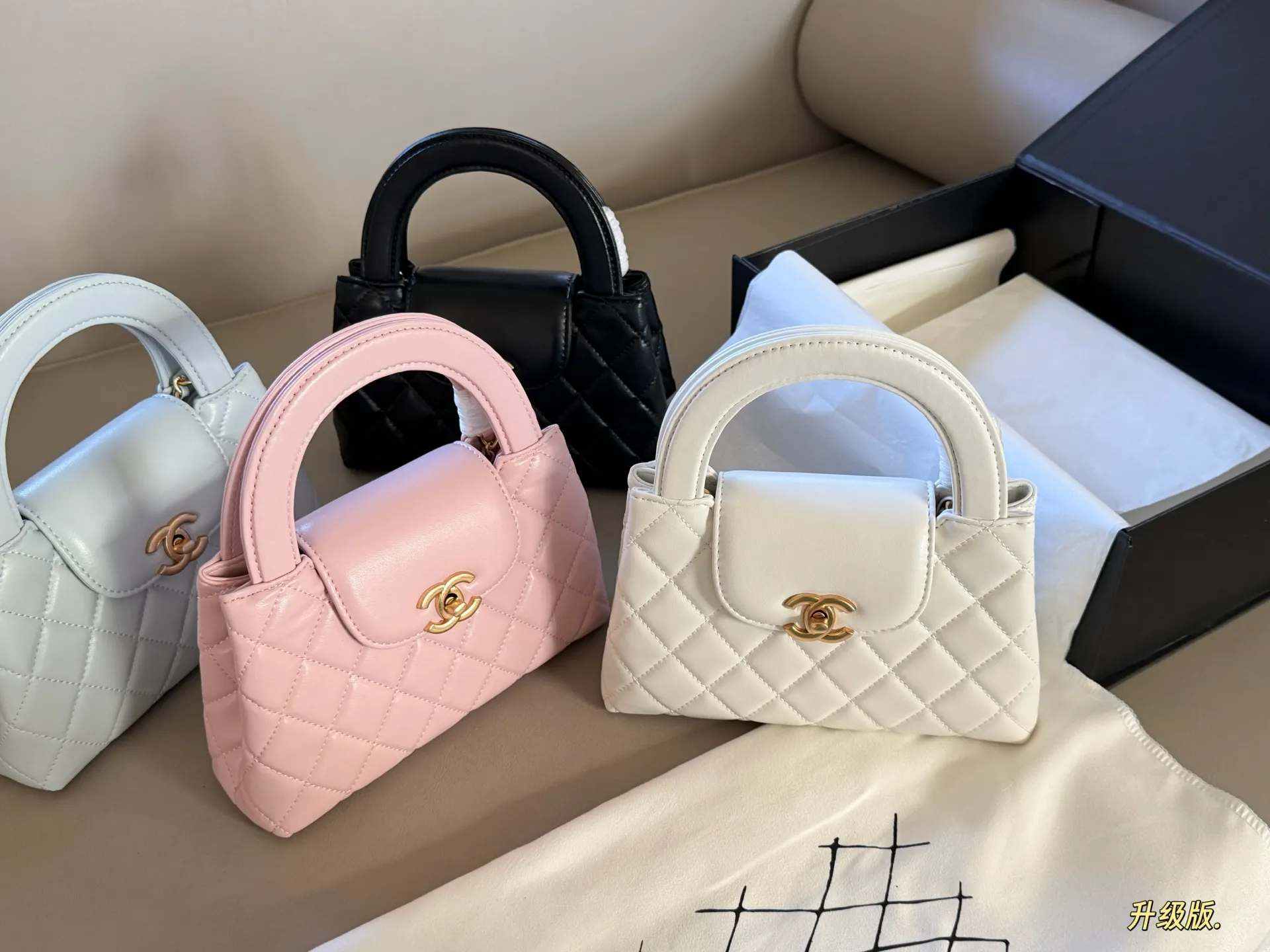 Quilted Leather Top-Handle Mini Bag D28018113 — view 7