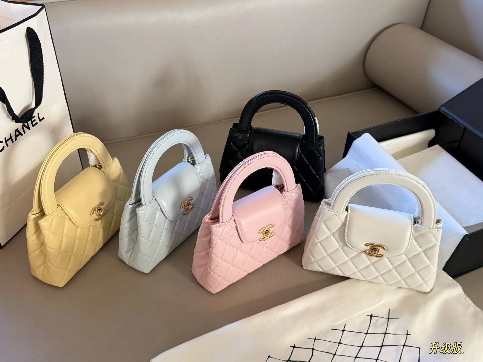 Quilted Leather Top-Handle Mini Bag D28018113 — view 8