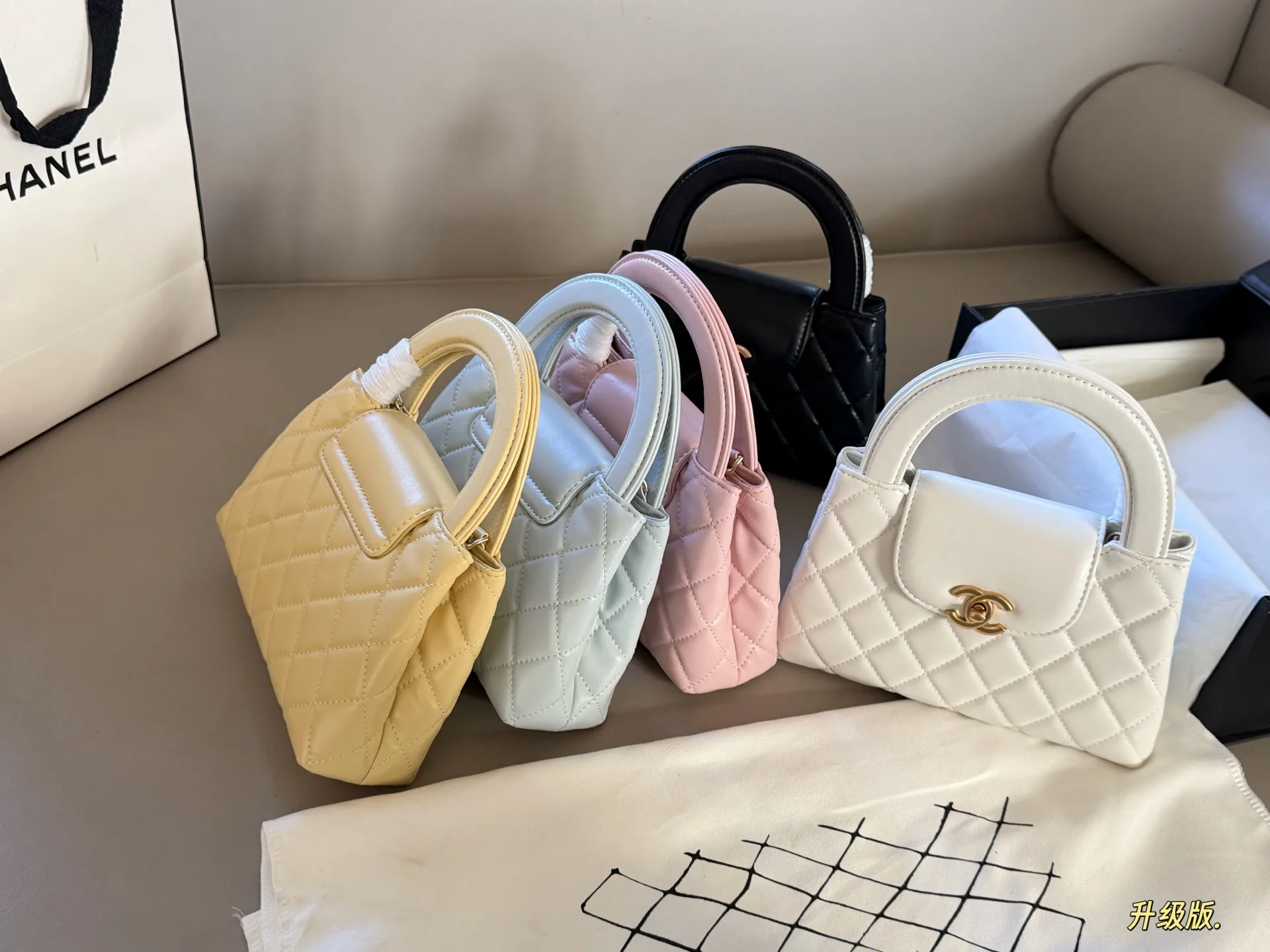 Quilted Leather Top-Handle Mini Bag D28018113 — view 9