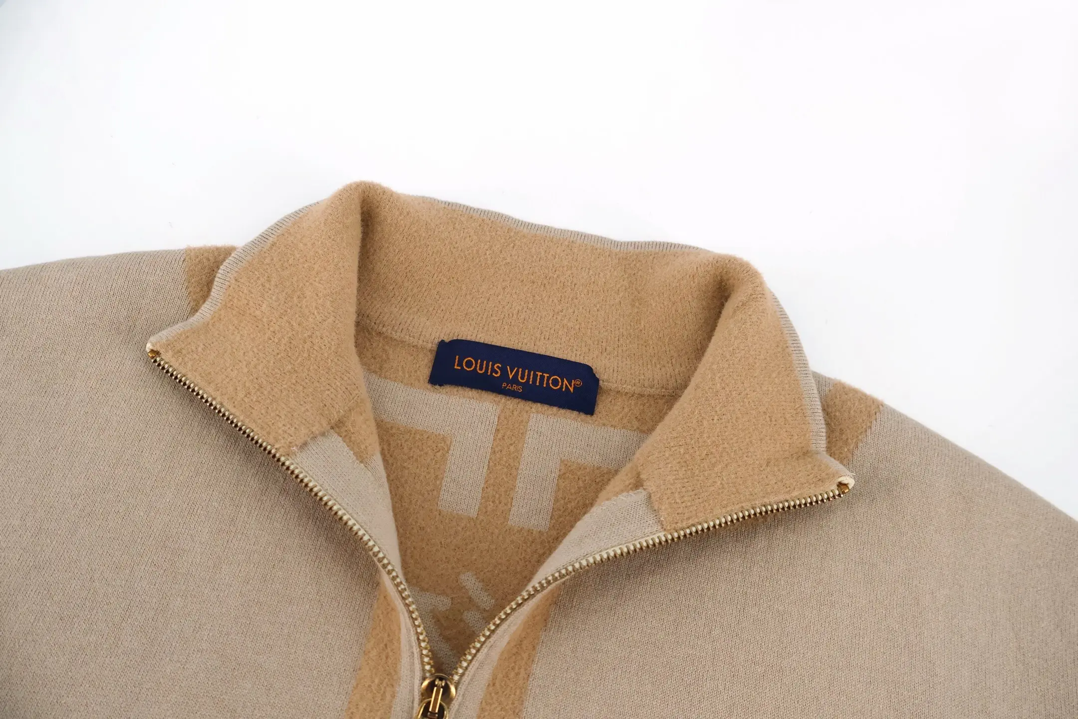 Logo Intarsia Wool-Blend Zip-Up Cardigan D28016018 — view 5