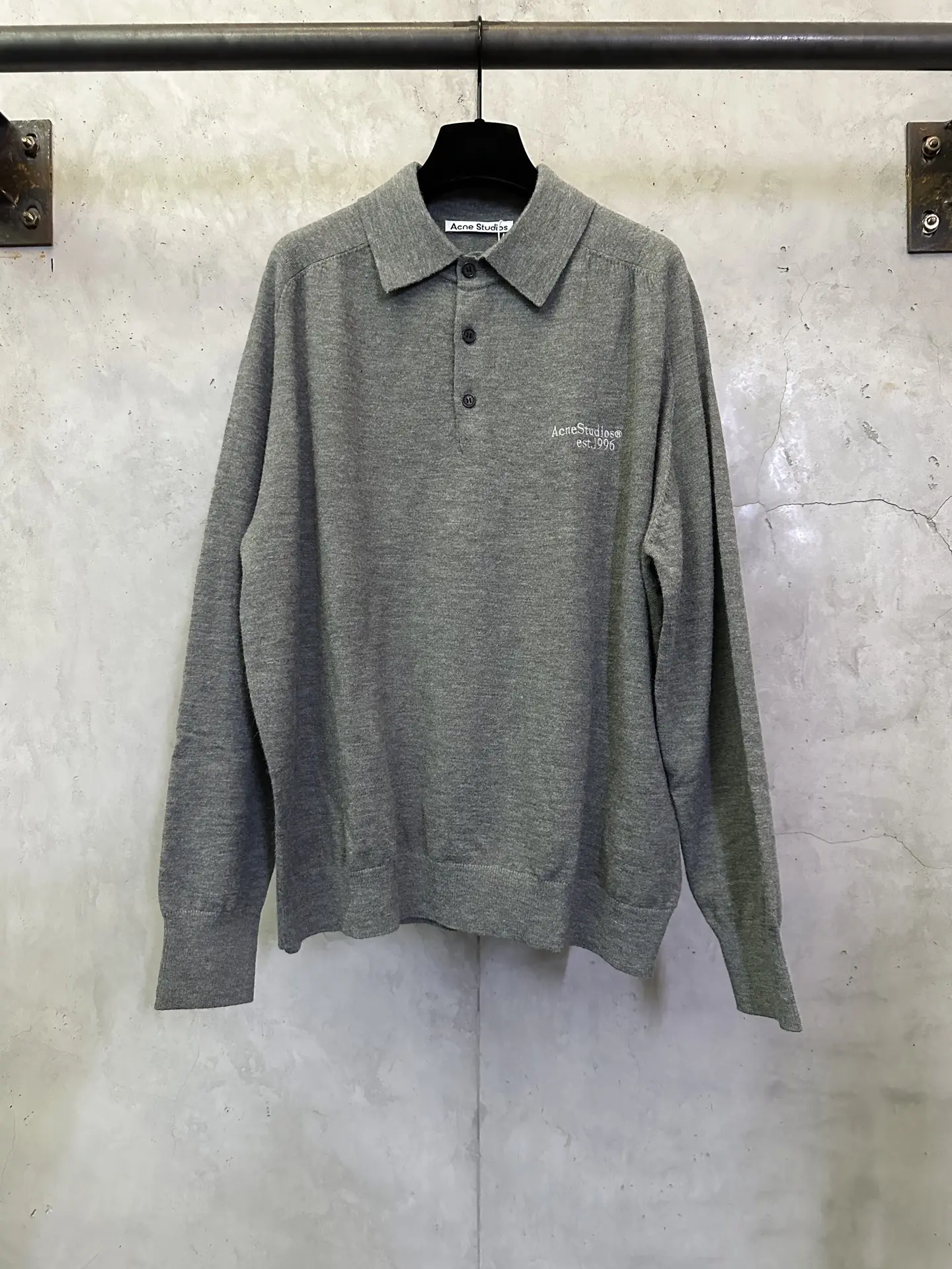 Logo-Embroidered Wool-Blend Polo Sweater D28012343
