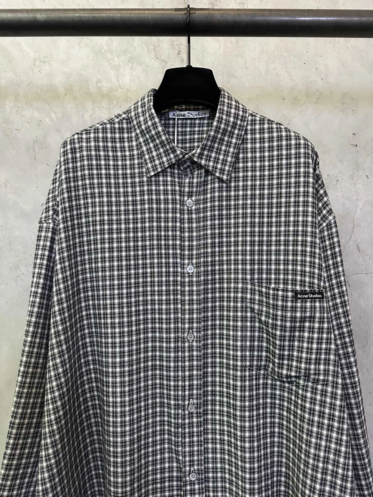 Oversized Checked Flannel Shirt D28012475 — view 3