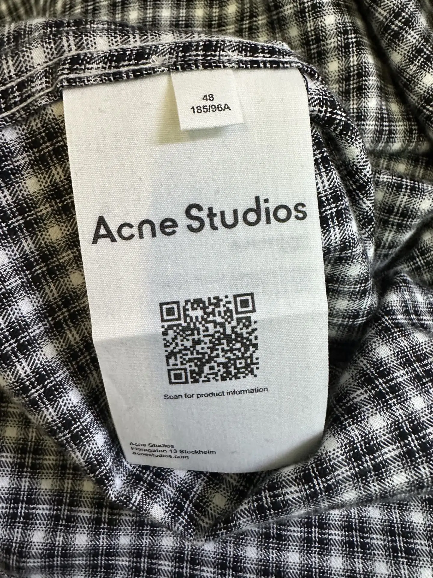 Oversized Checked Flannel Shirt D28012475 — view 9