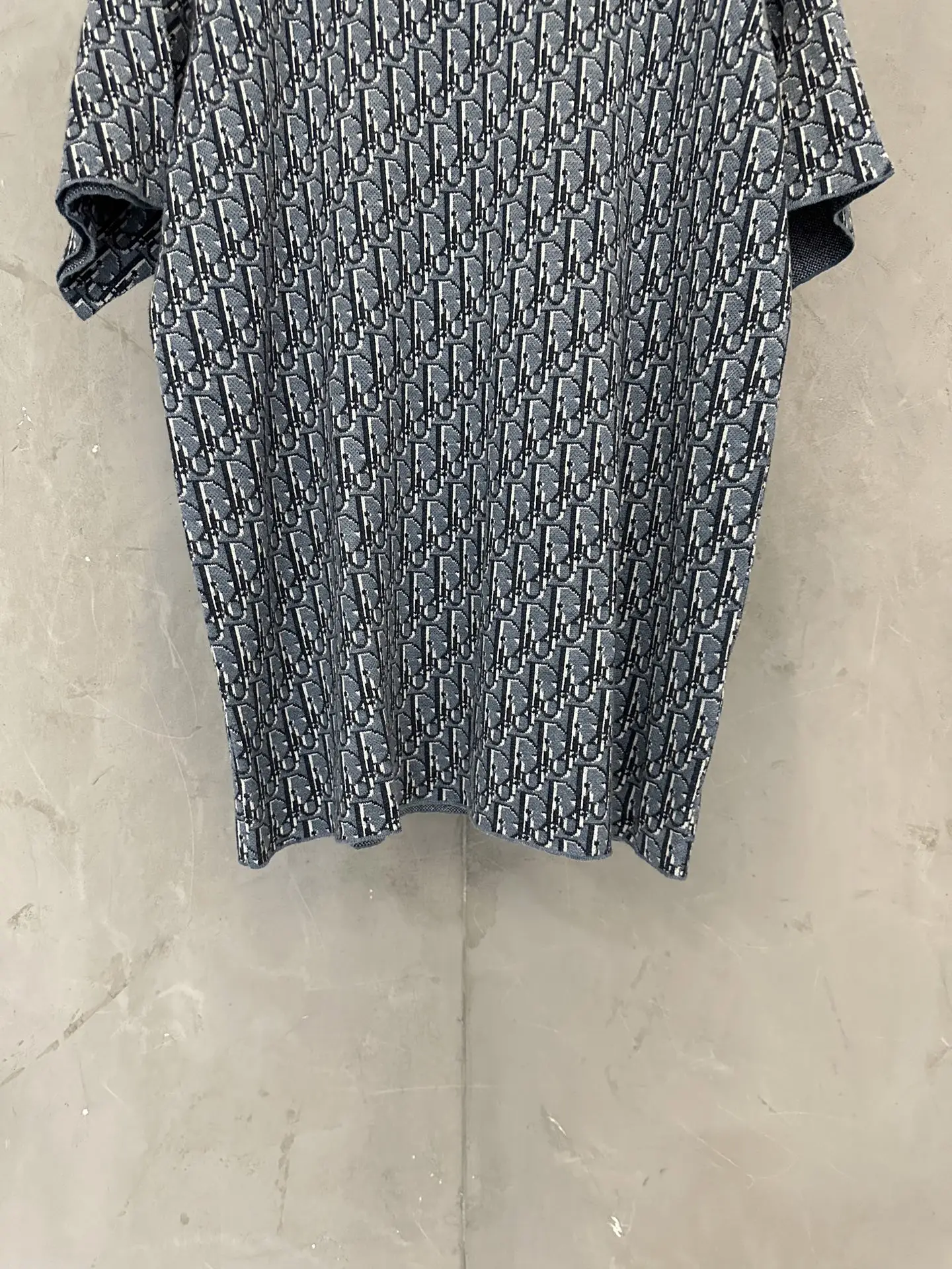 Oblique Jacquard Cotton T-Shirt D28011898 — view 4