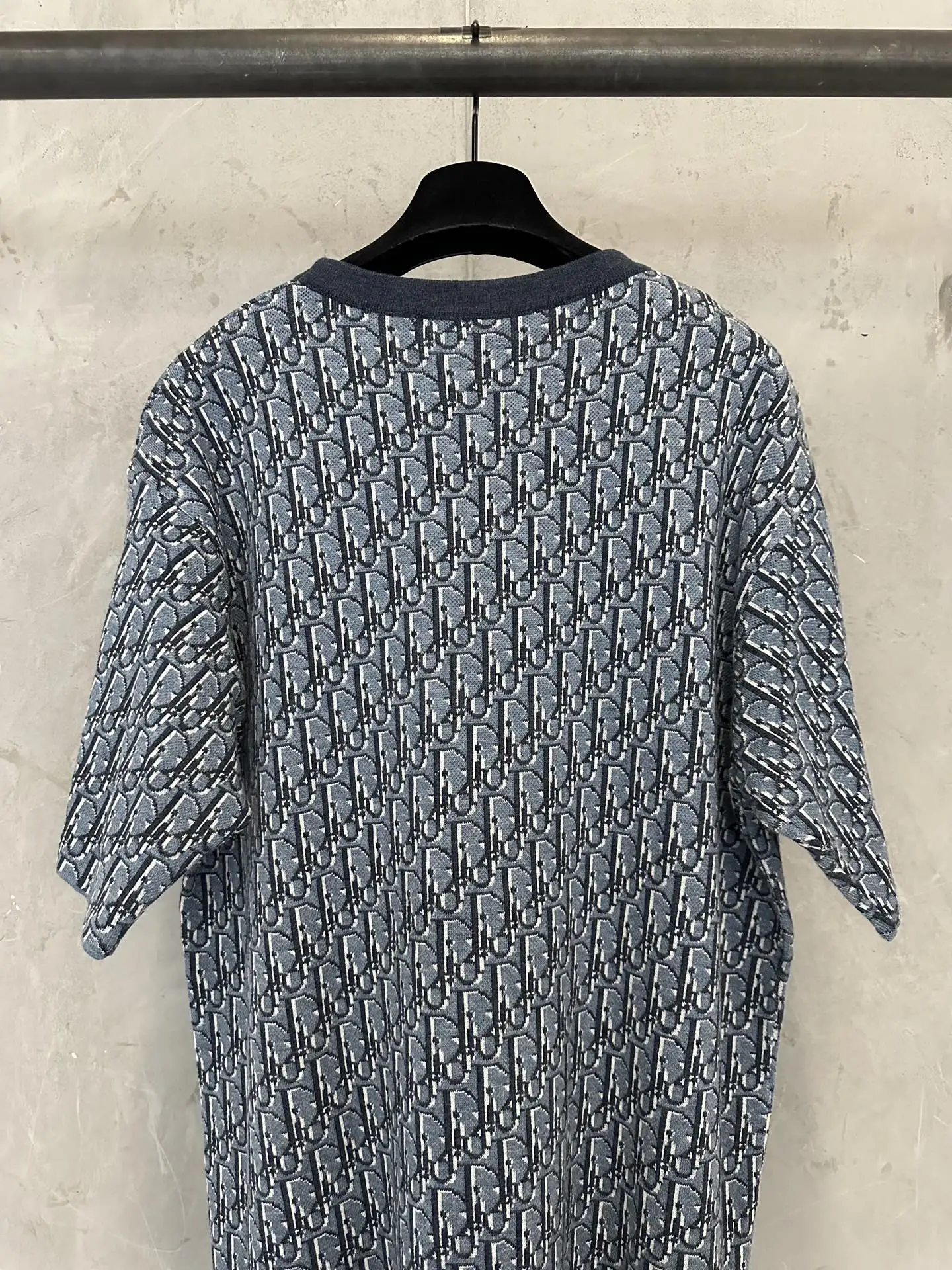 Oblique Jacquard Cotton T-Shirt D28011898 — view 5