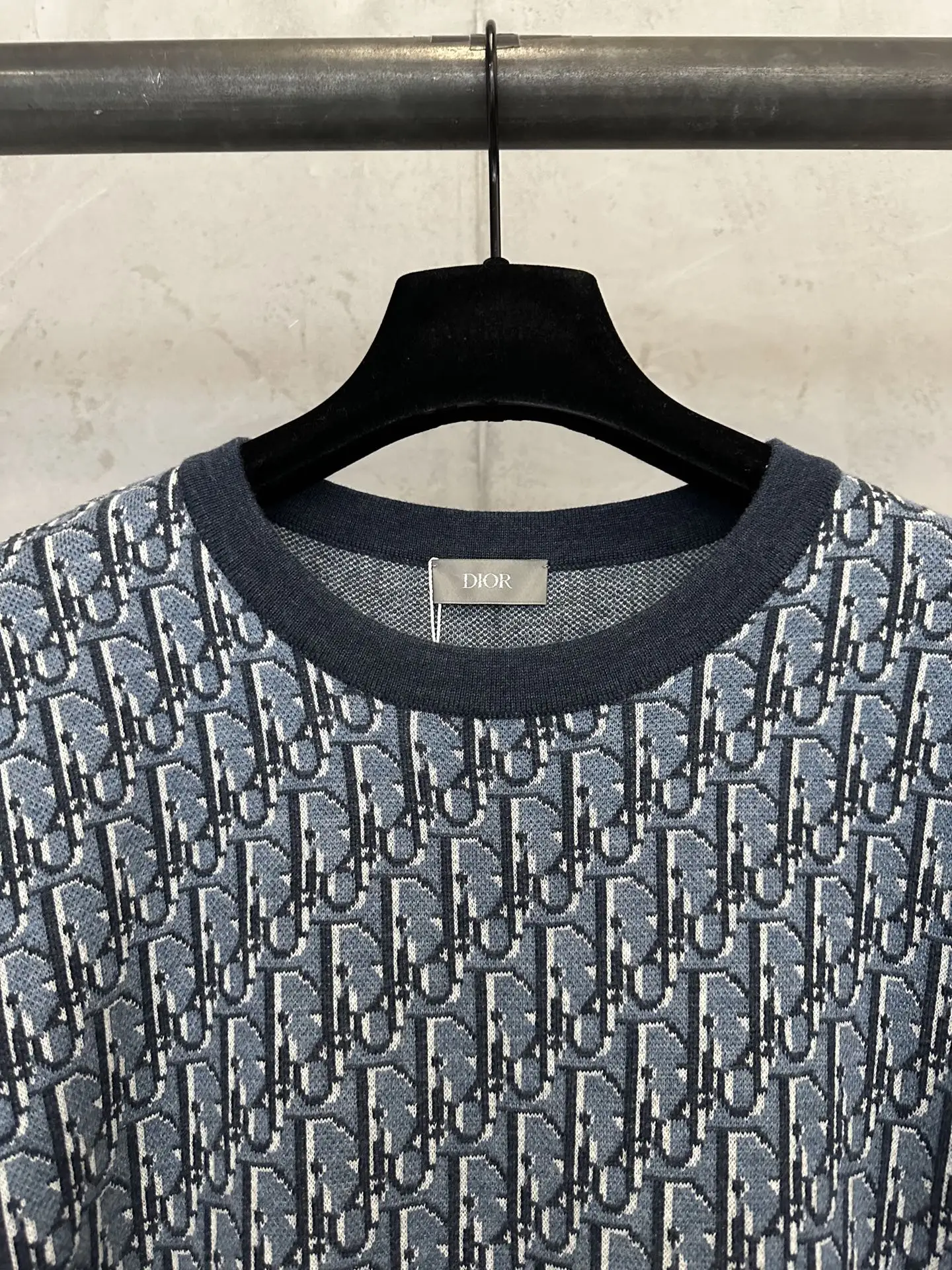Oblique Jacquard Cotton T-Shirt D28011898 — view 7