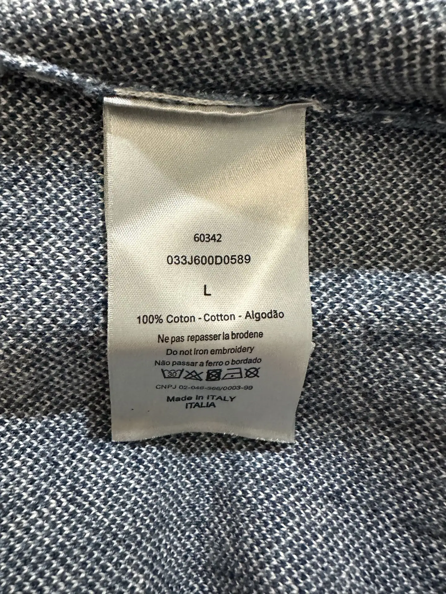 Oblique Jacquard Cotton T-Shirt D28011898 — view 9