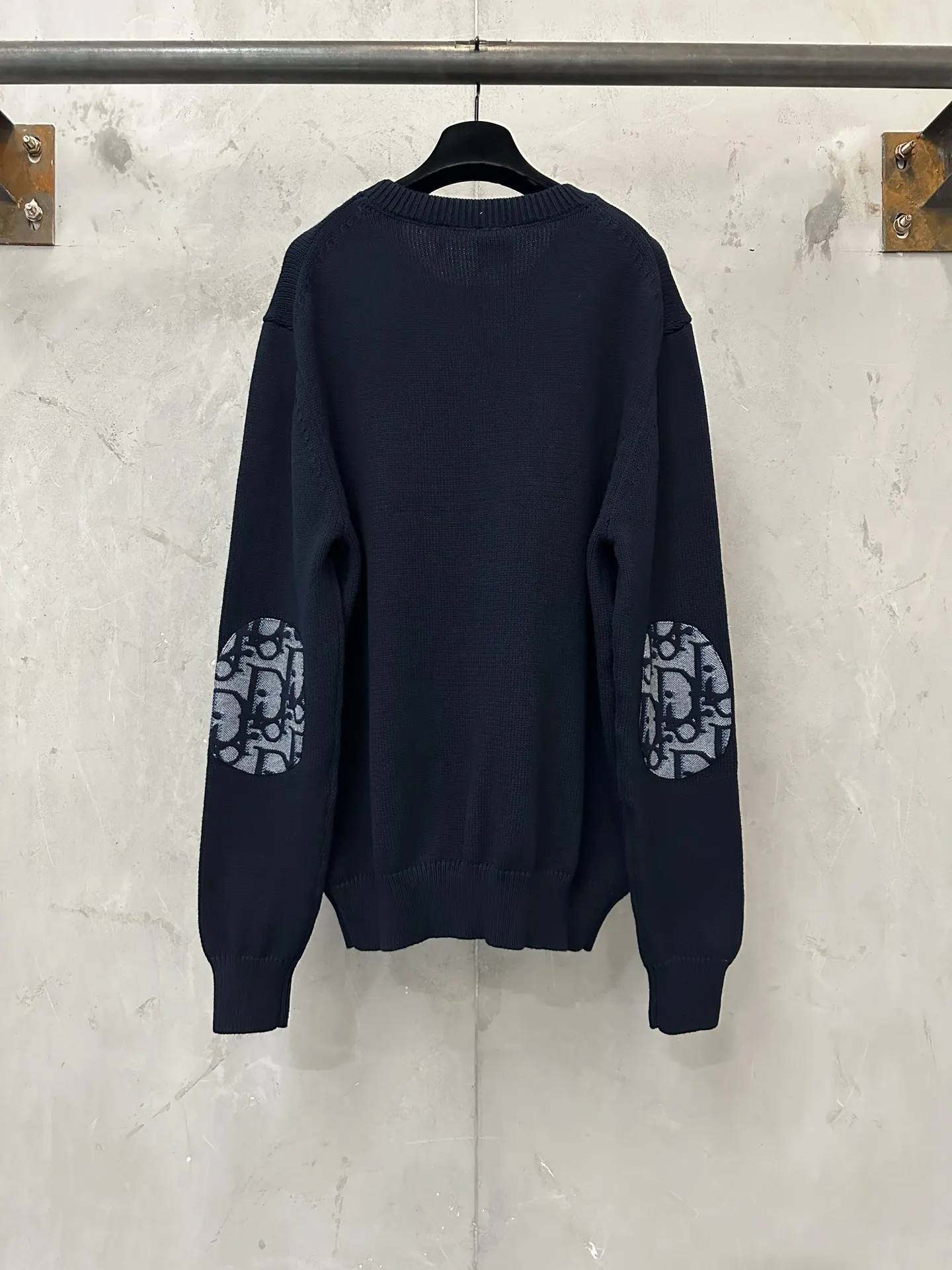Oblique Jacquard Pocket Cotton Sweater D28023085 — view 2