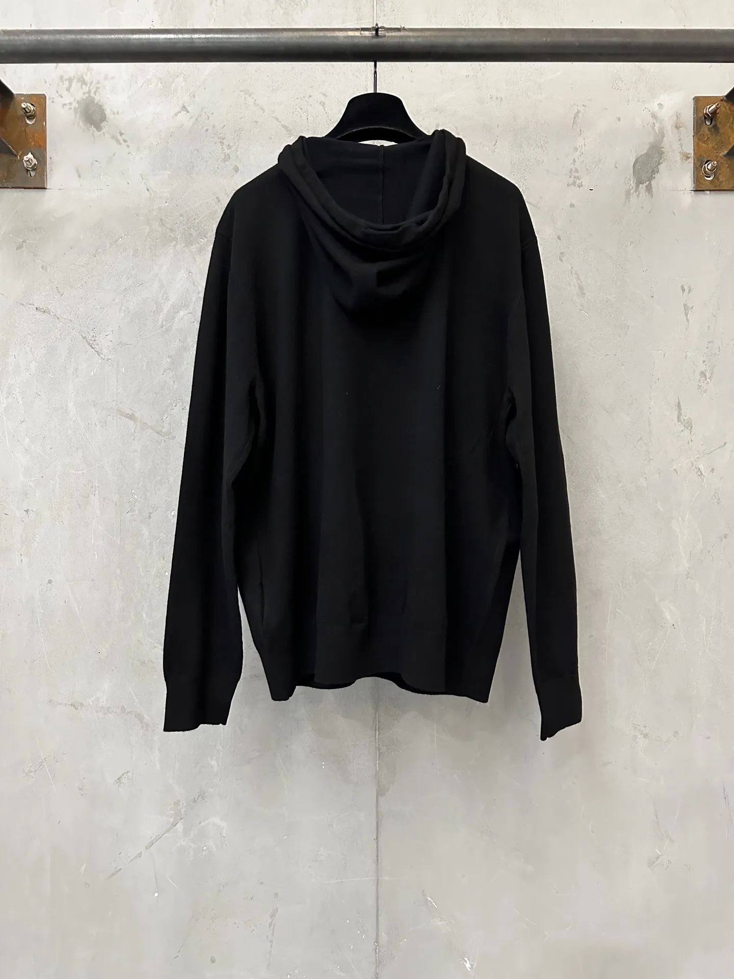 Paris Logo Embroidered Wool-Blend Hoodie D28023089 — view 2