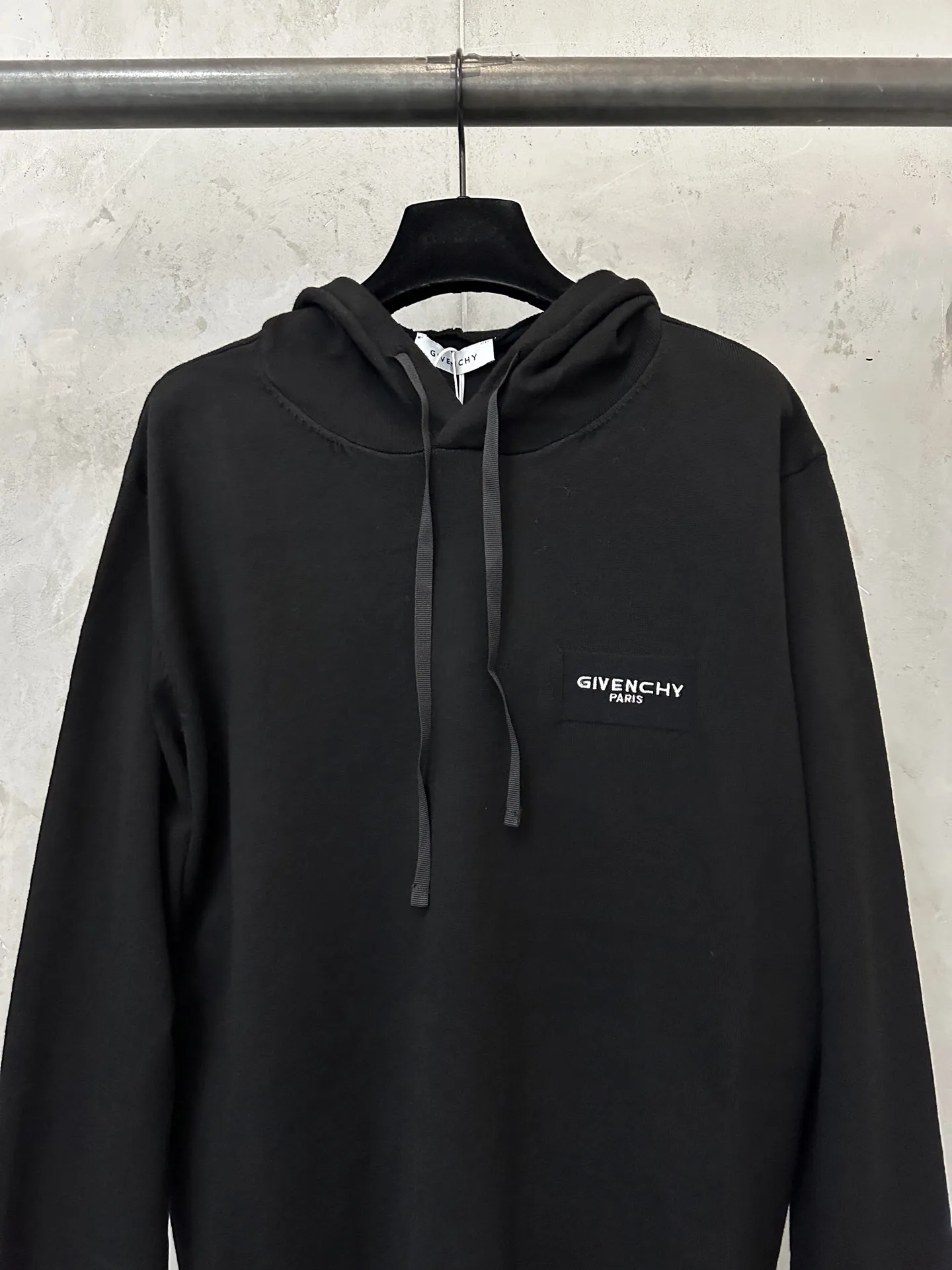 Paris Logo Embroidered Wool-Blend Hoodie D28023089 — view 3