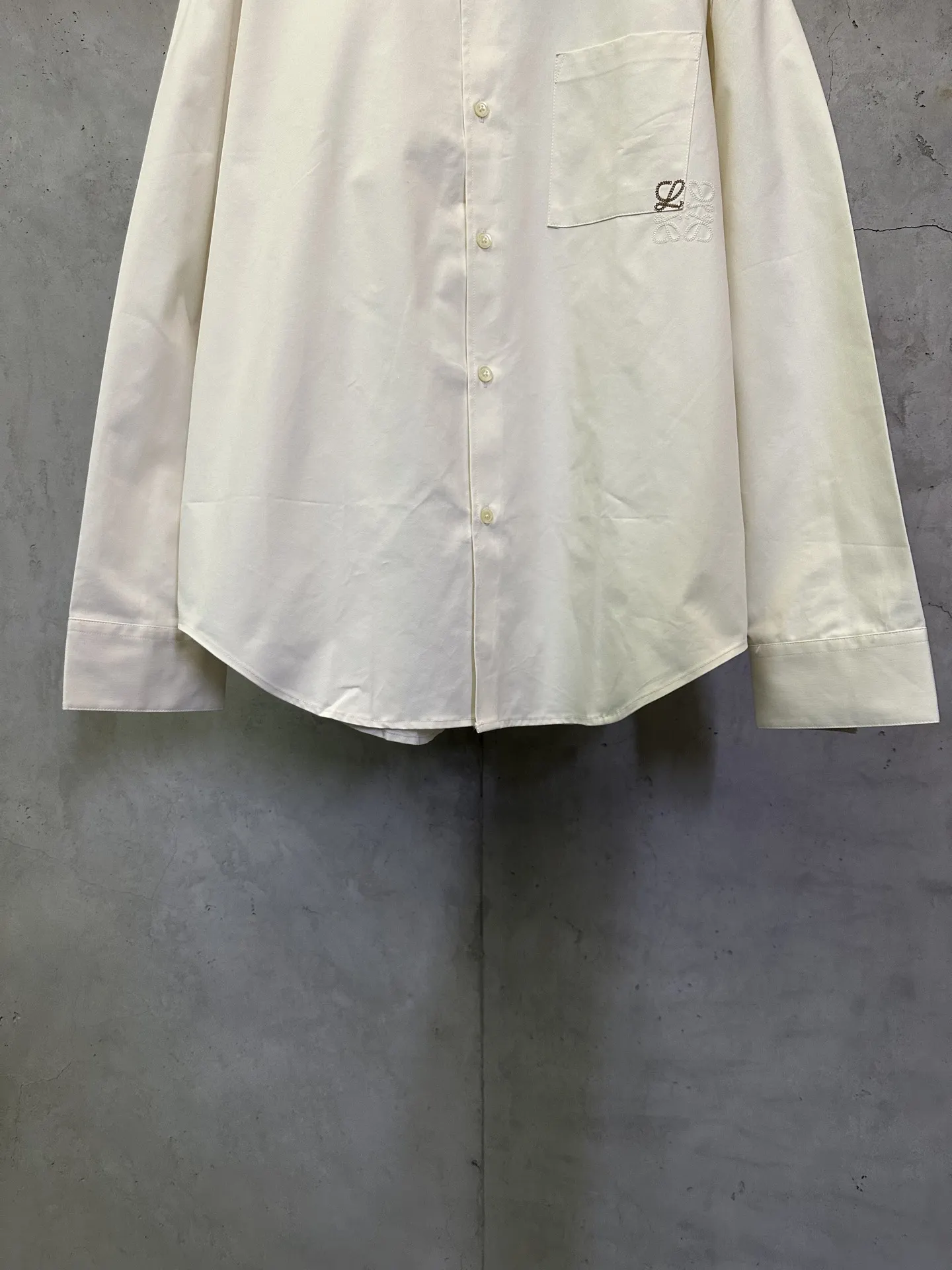 Embroidered Cotton Twill Long-Sleeve Shirt D28012380 — view 4