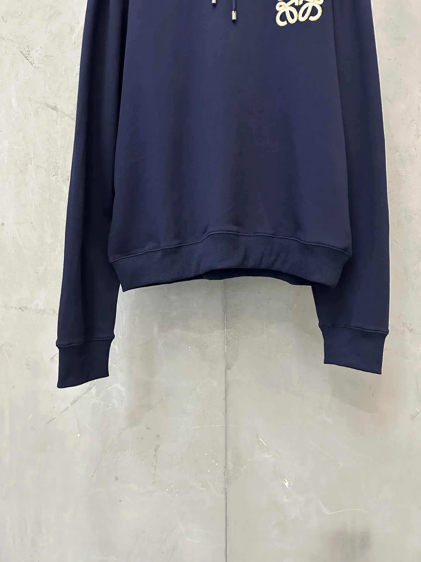 Anagram Embroidered Cotton-Jersey Hoodie D28023096 — view 4