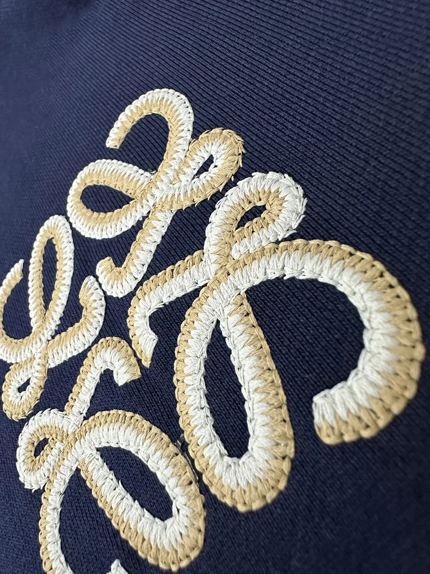 Anagram Embroidered Cotton-Jersey Hoodie D28023096 — view 8