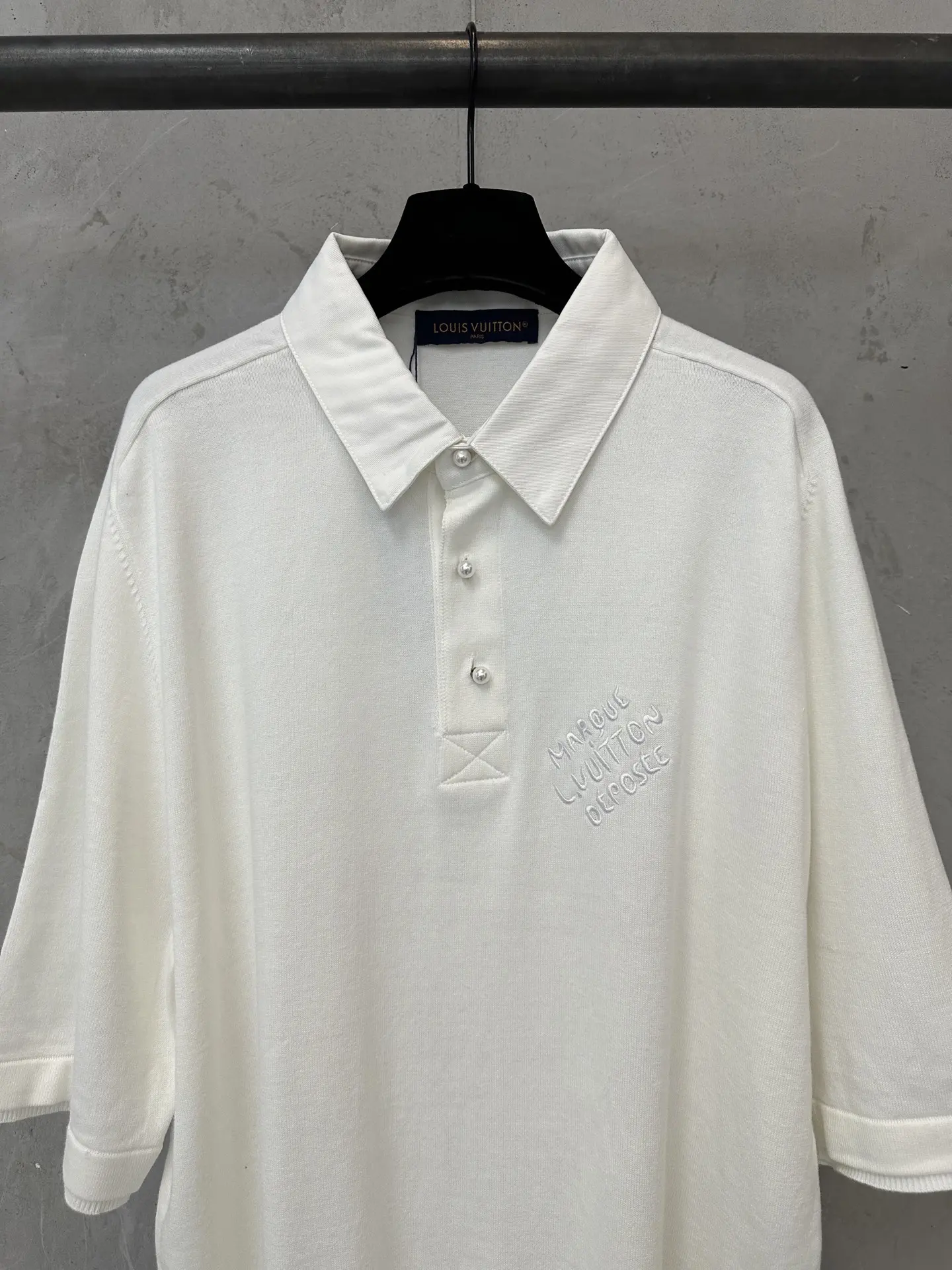 Embroidered Cotton-Blend Polo Shirt D28011482 — view 3