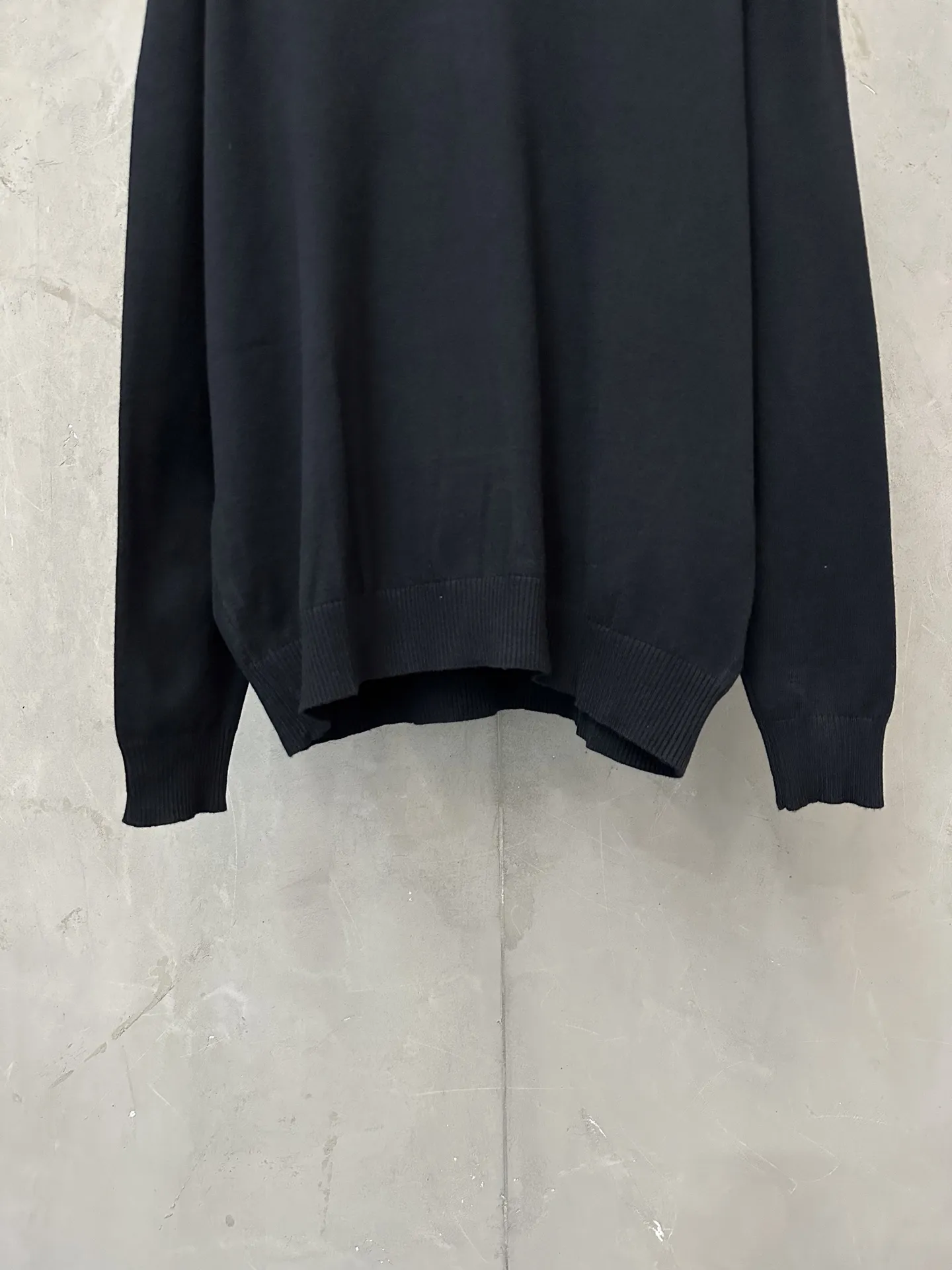 Layered-Look Striped Polo Collar Knit Sweater D28018943 — view 4