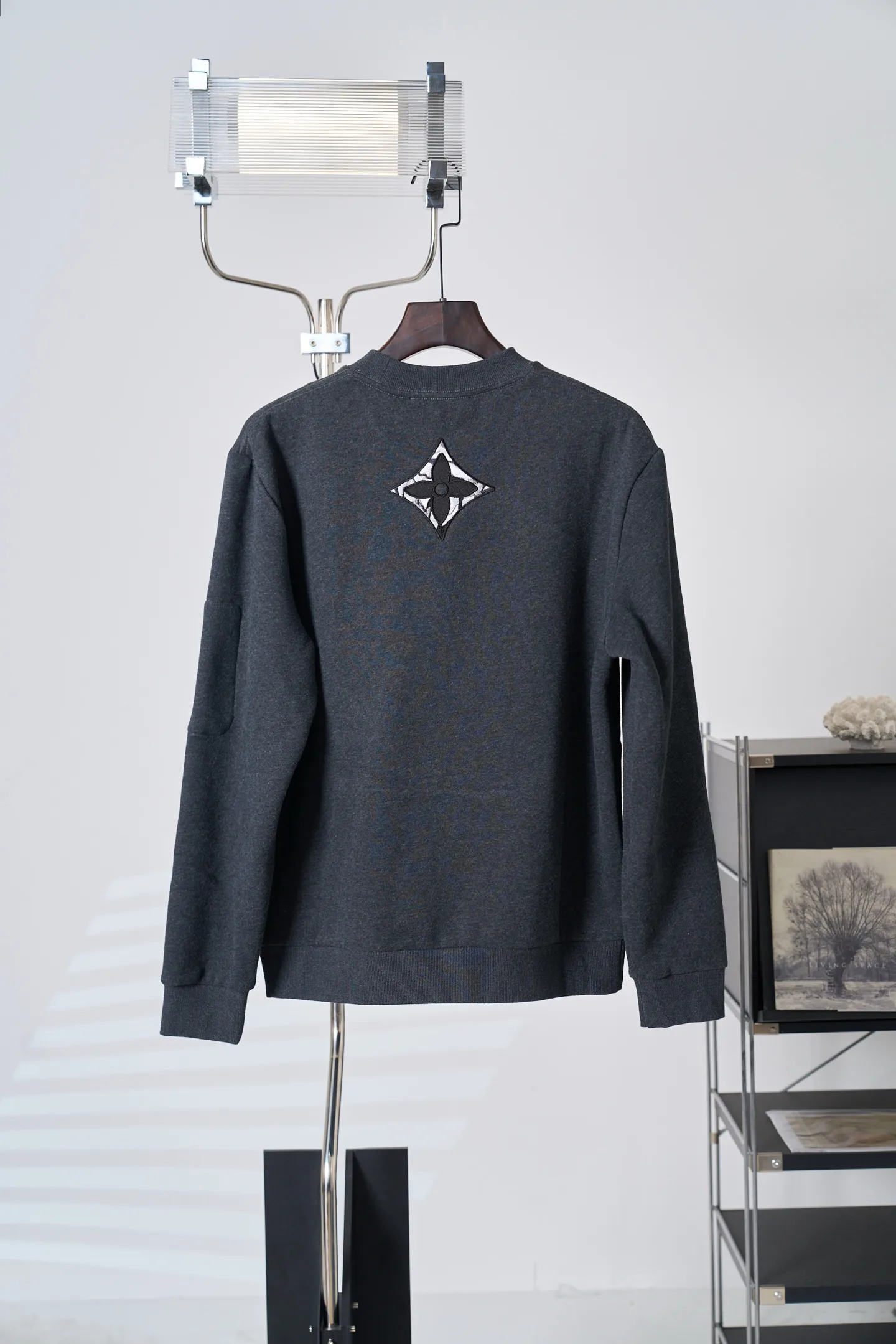 Embroidered Logo Fleece Sweatshirt D28019113 — view 2