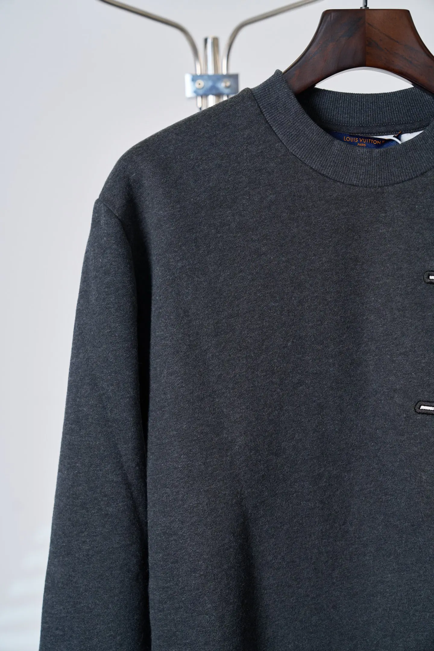 Embroidered Logo Fleece Sweatshirt D28019113 — view 6