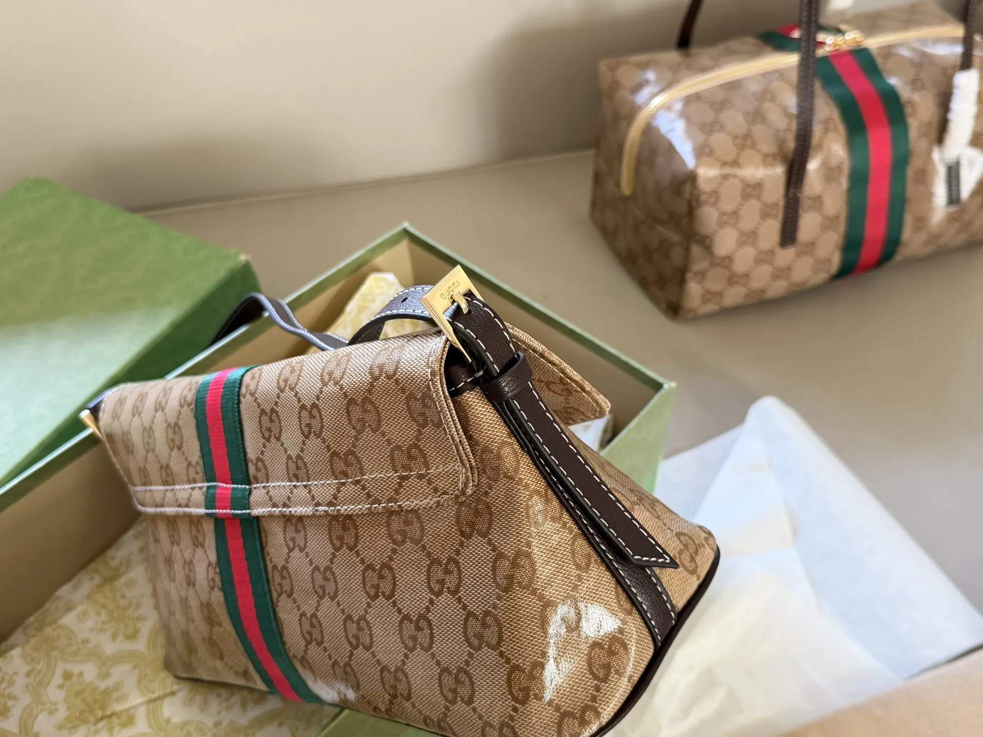 GG Monogram Coated Canvas Shoulder Bag D28018392 — view 6