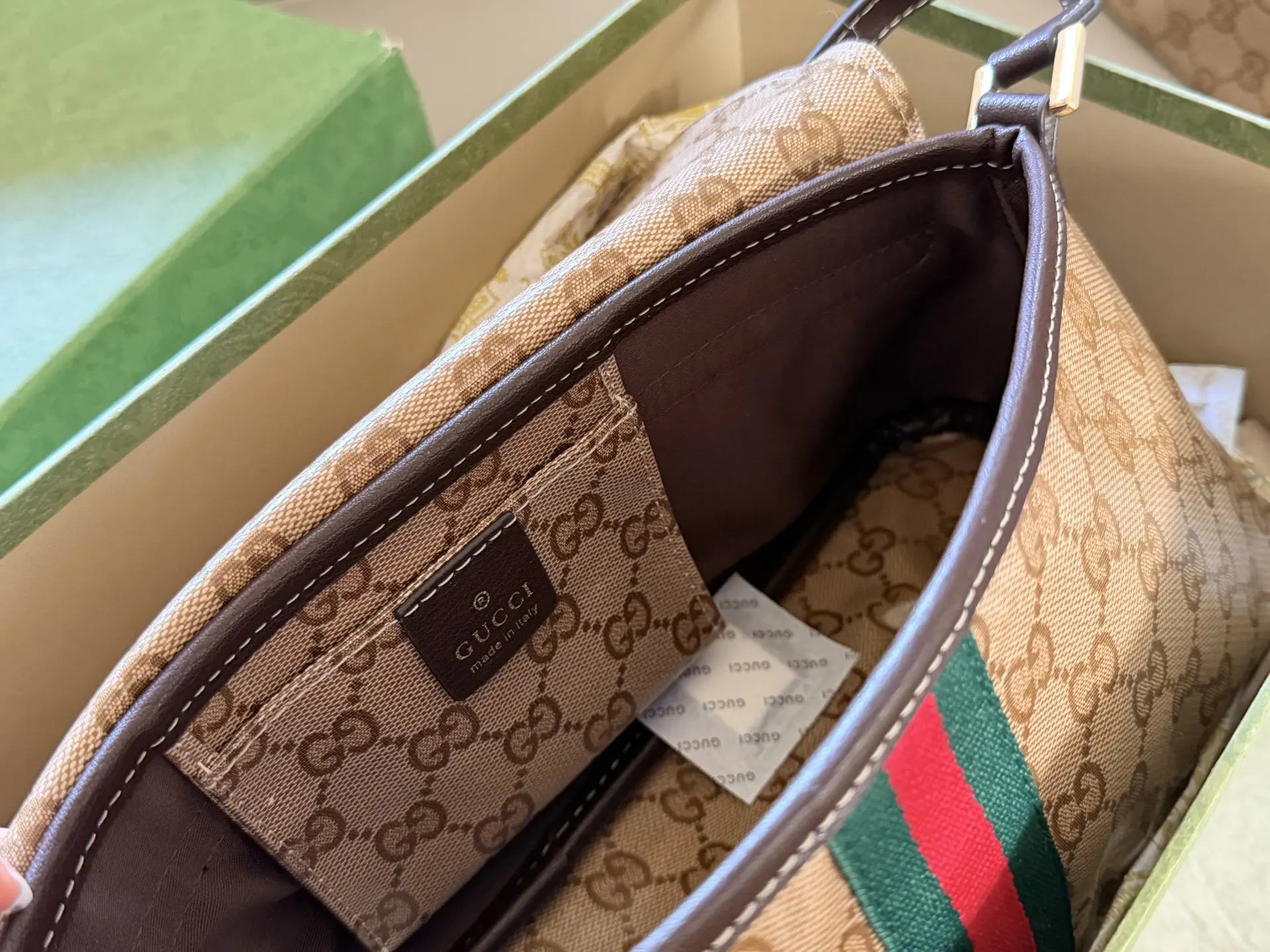GG Monogram Coated Canvas Shoulder Bag D28018392 — view 8