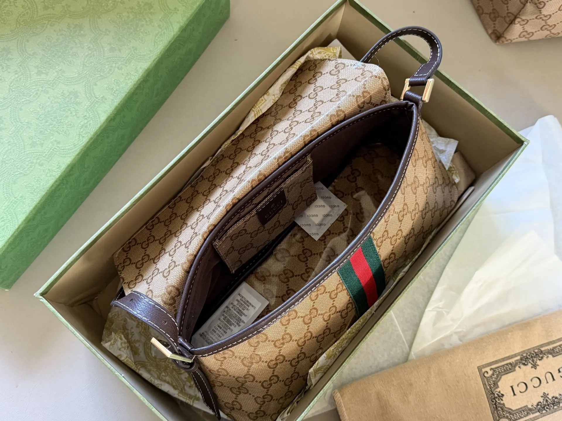 GG Monogram Coated Canvas Shoulder Bag D28018392 — view 9