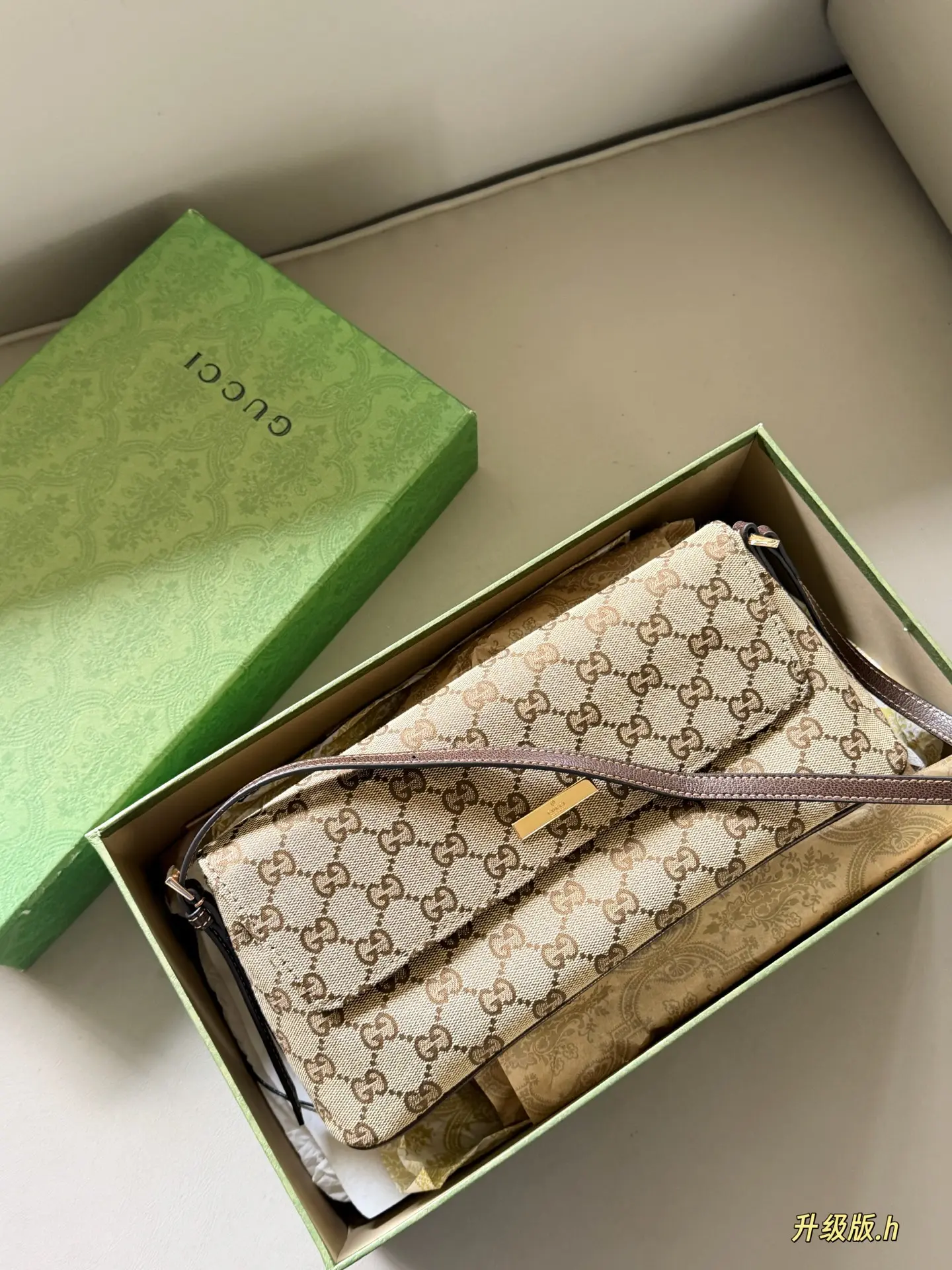 GG Monogram Canvas Shoulder Bag D28018477 — view 9
