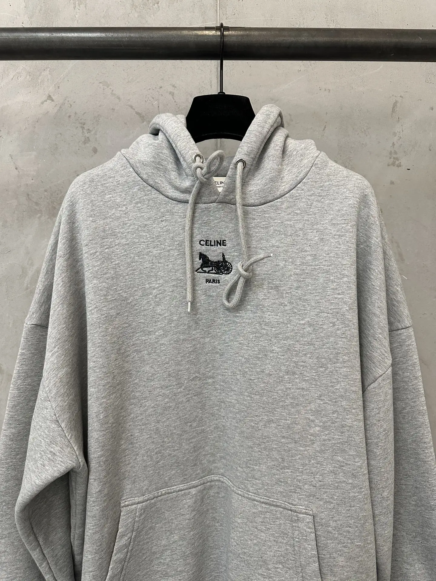 Logo-Embroidered Cotton-Blend Jersey Hoodie D28018855 — view 3
