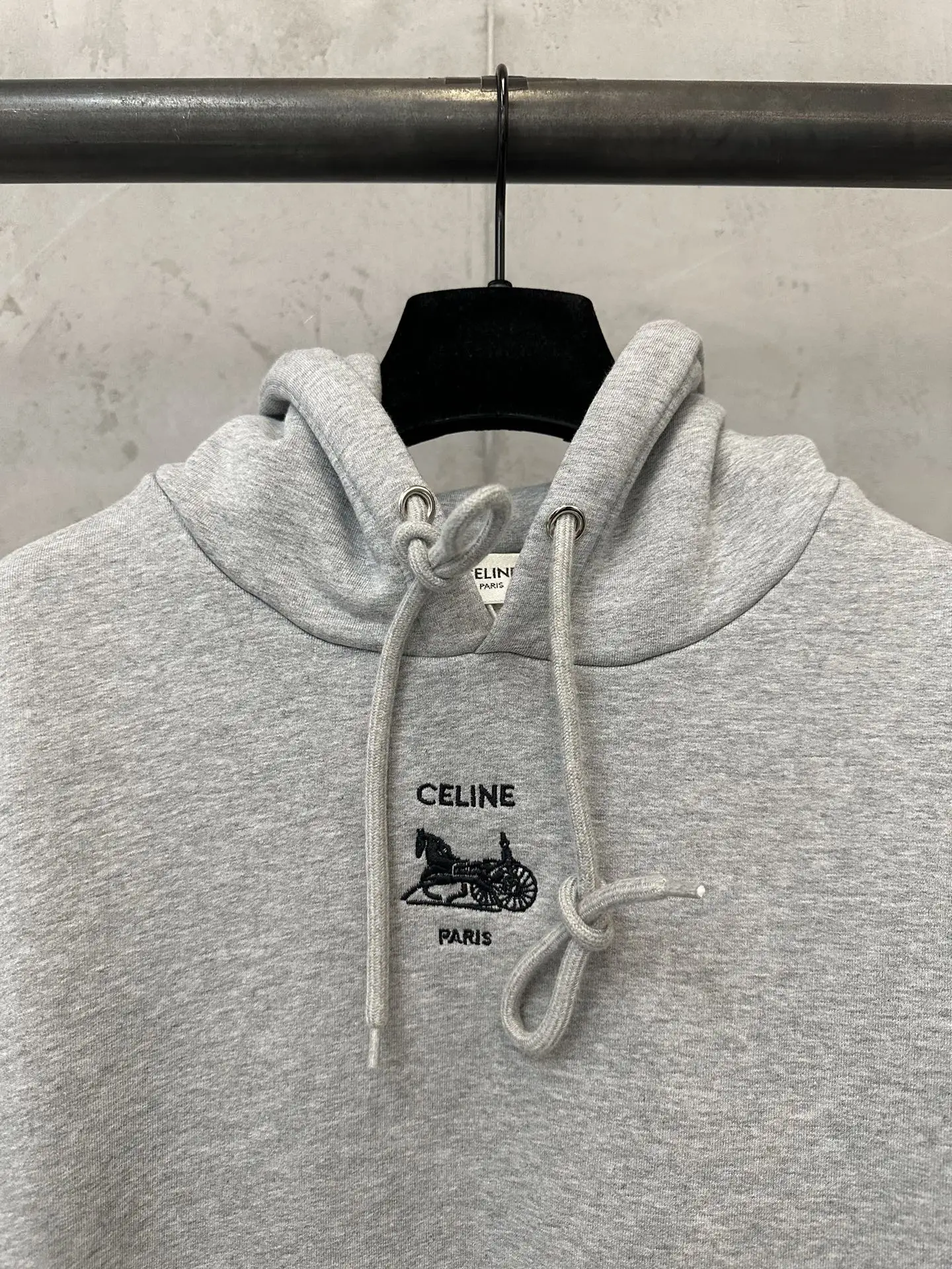 Logo-Embroidered Cotton-Blend Jersey Hoodie D28018855 — view 5