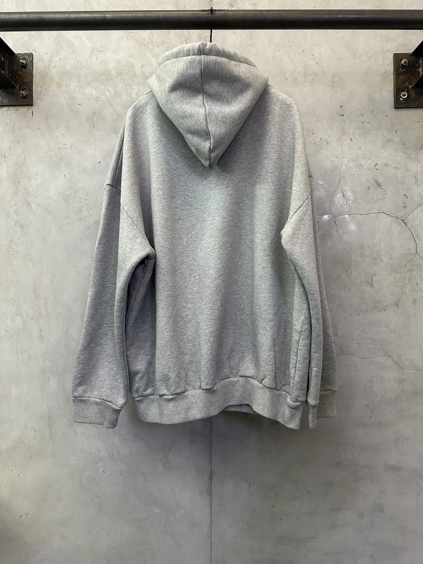 Logo Flocked Cotton-Blend Hoodie D28018860 — view 2