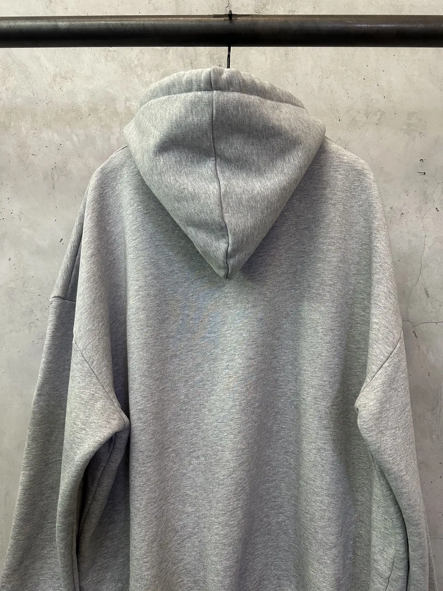 Logo Flocked Cotton-Blend Hoodie D28018860 — view 5