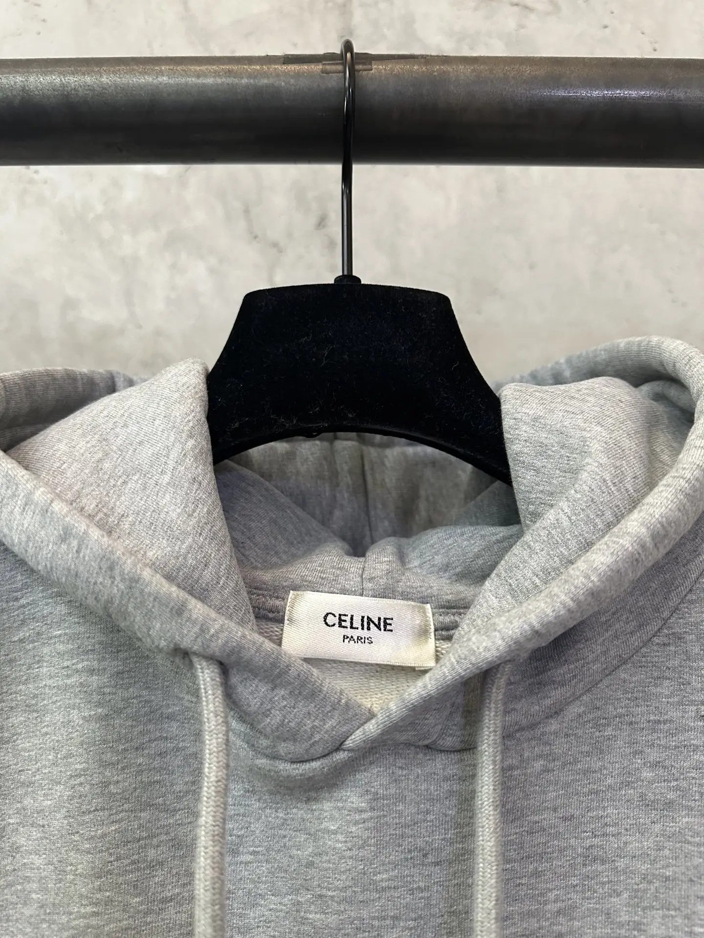 Logo Flocked Cotton-Blend Hoodie D28018860 — view 7