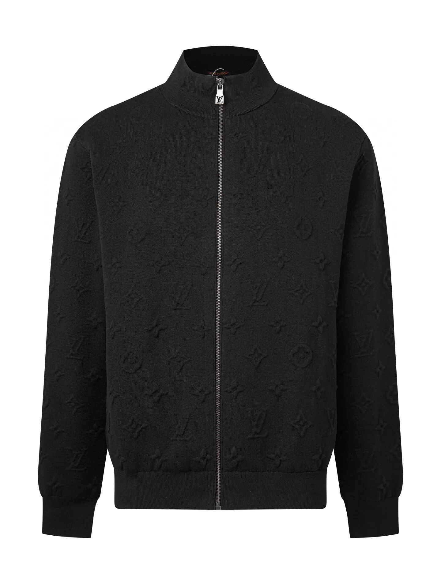 Monogram Embossed Cashmere-Blend Zip-Up Cardigan D28516005