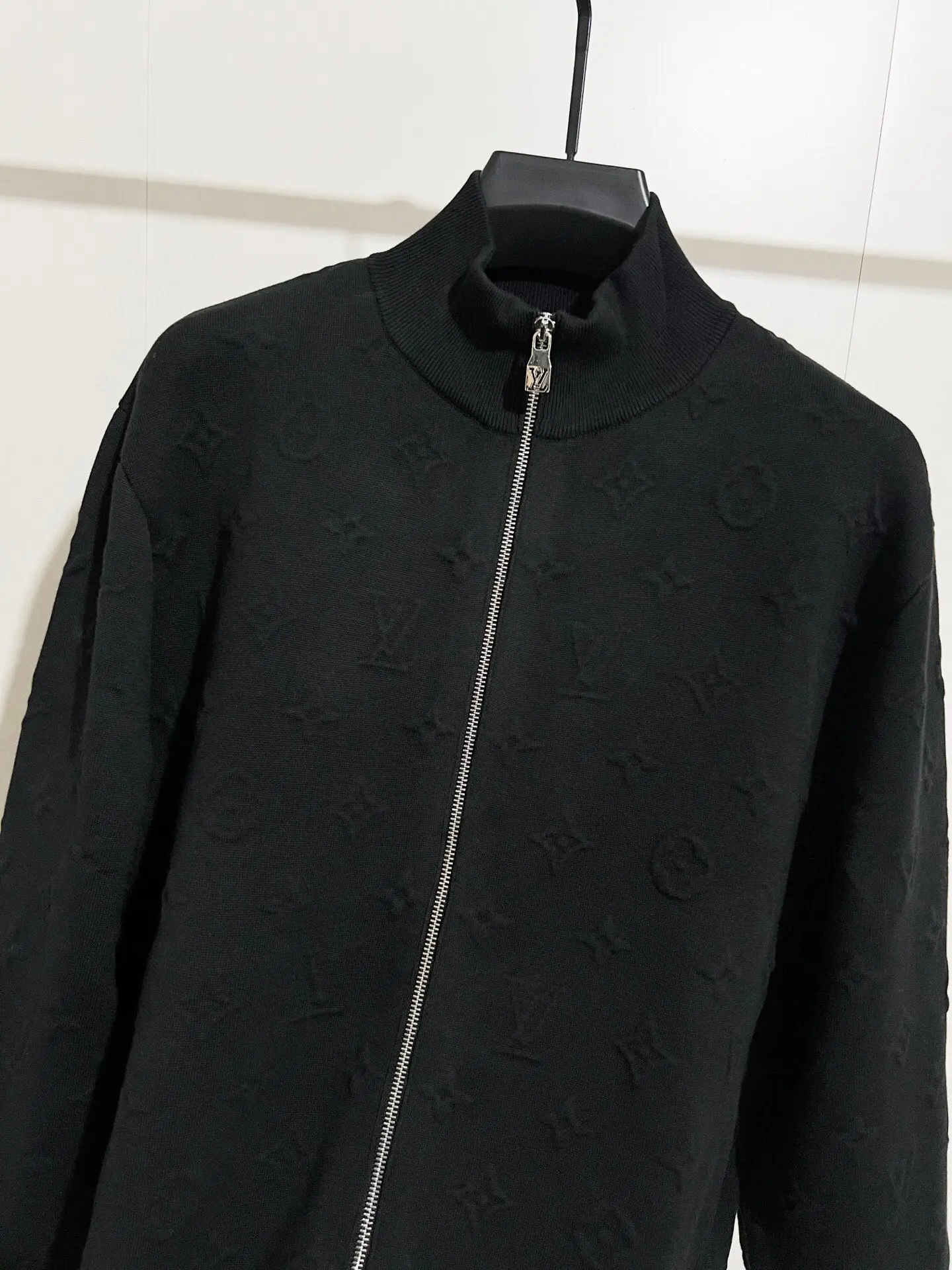 Monogram Embossed Cashmere-Blend Zip-Up Cardigan D28516065 — view 3