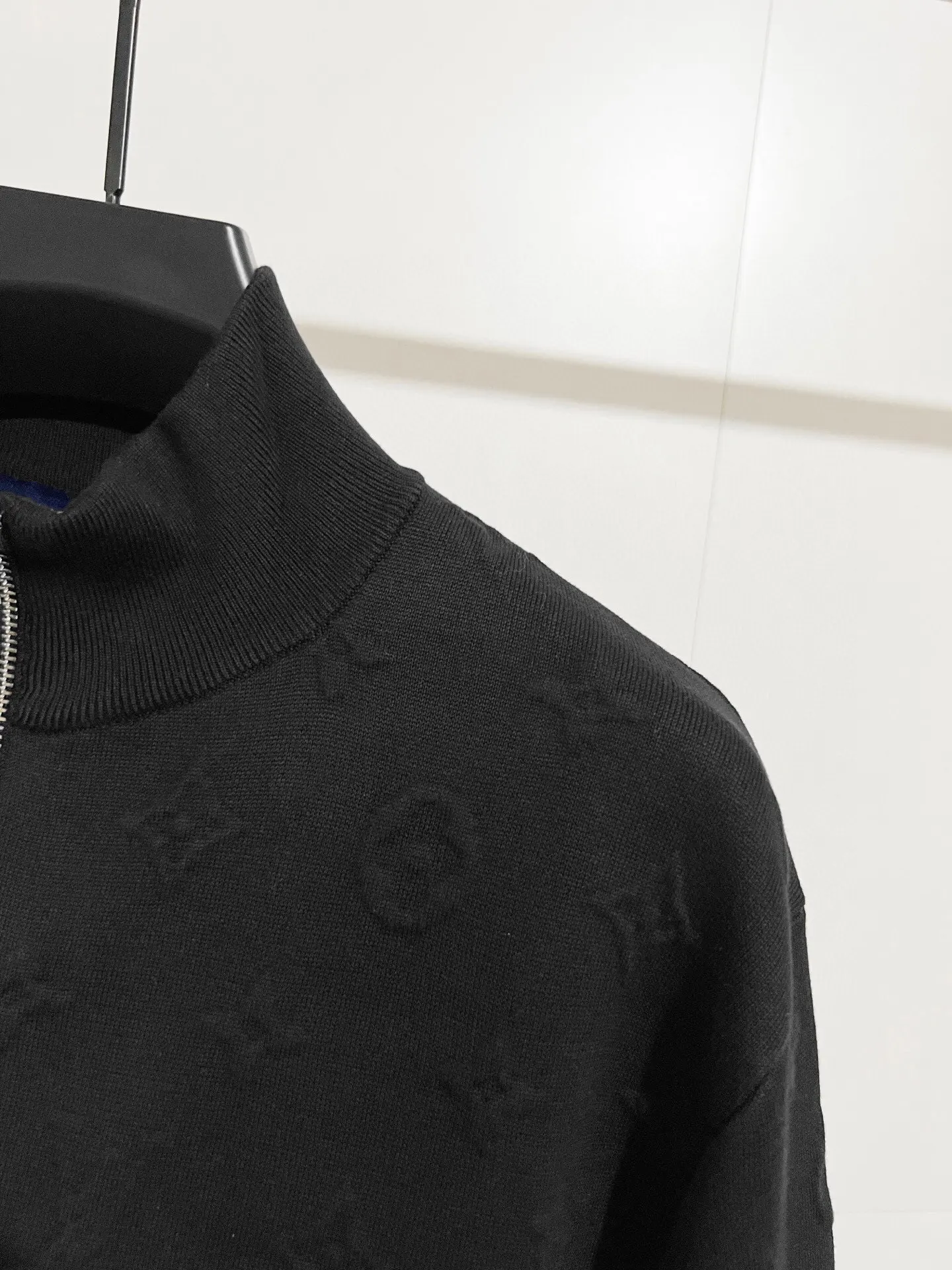 Monogram Embossed Cashmere-Blend Zip-Up Cardigan D28516065 — view 5