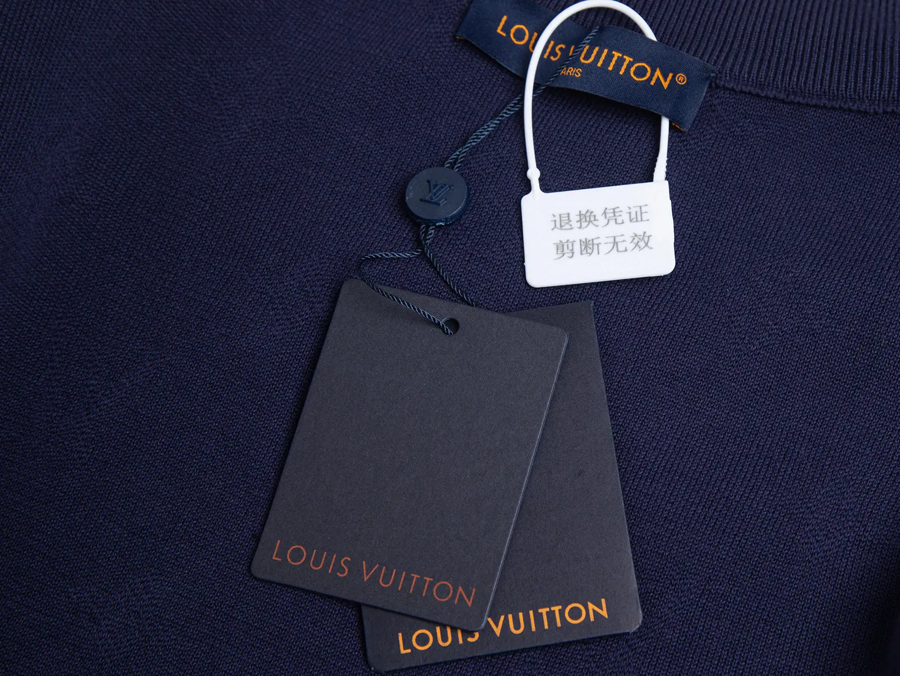 Monogram Embossed Cashmere-Blend Zip-Up Cardigan D28516006 — view 3