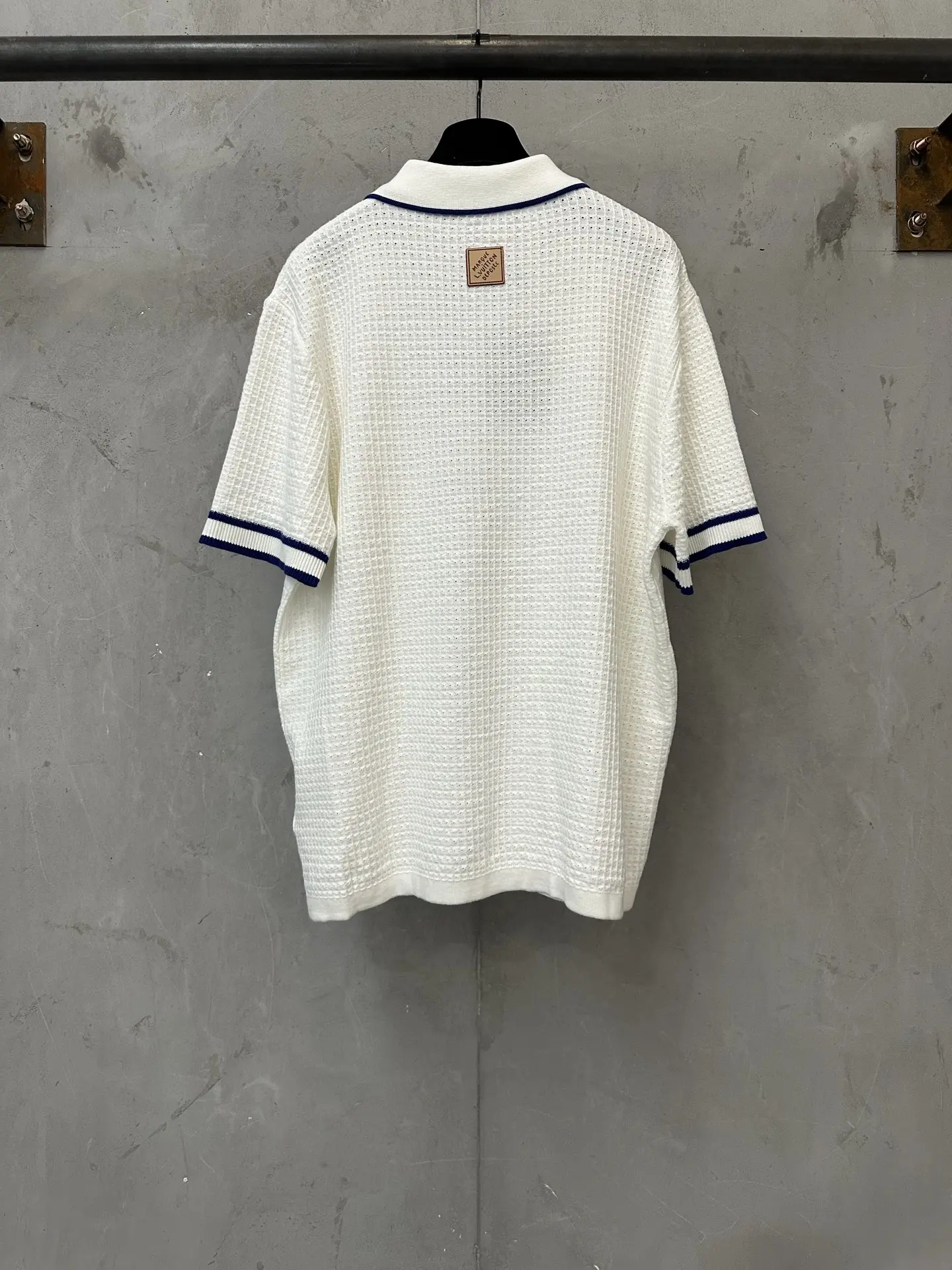 Logo-Embroidered Waffle-Knit Short-Sleeve Shirt D28518867 — view 2