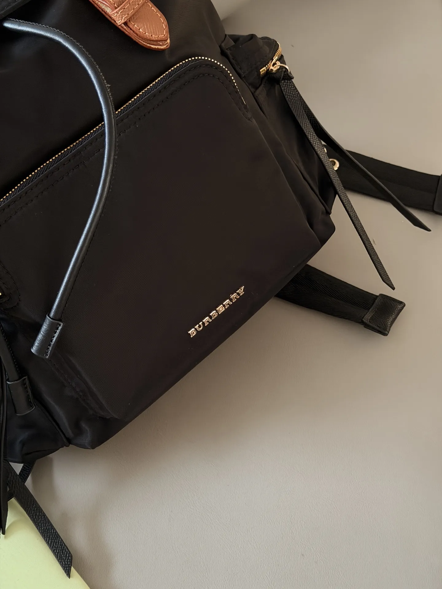 Nylon & Leather Mini Backpack D28518095 — view 7
